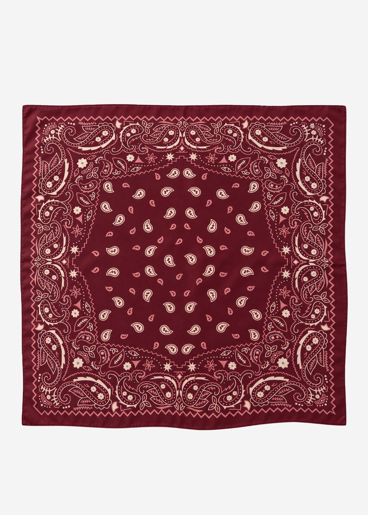 Halstuch mit allover Paisley-Print - burgundy