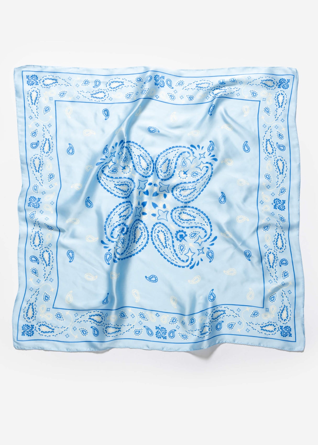 Halstuch mit Bandana-Print - blau