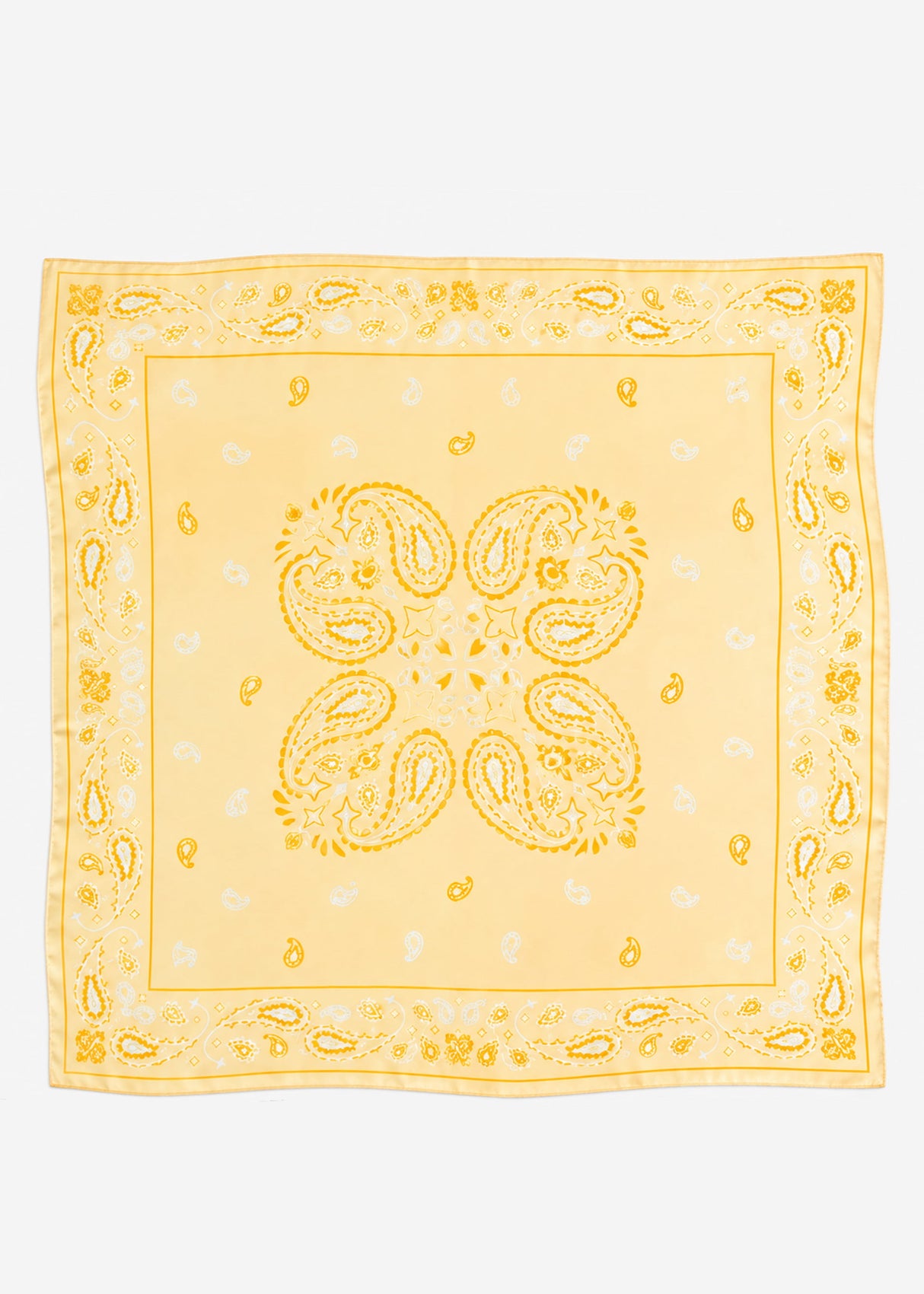 Halstuch mit Bandana-Print - gelb