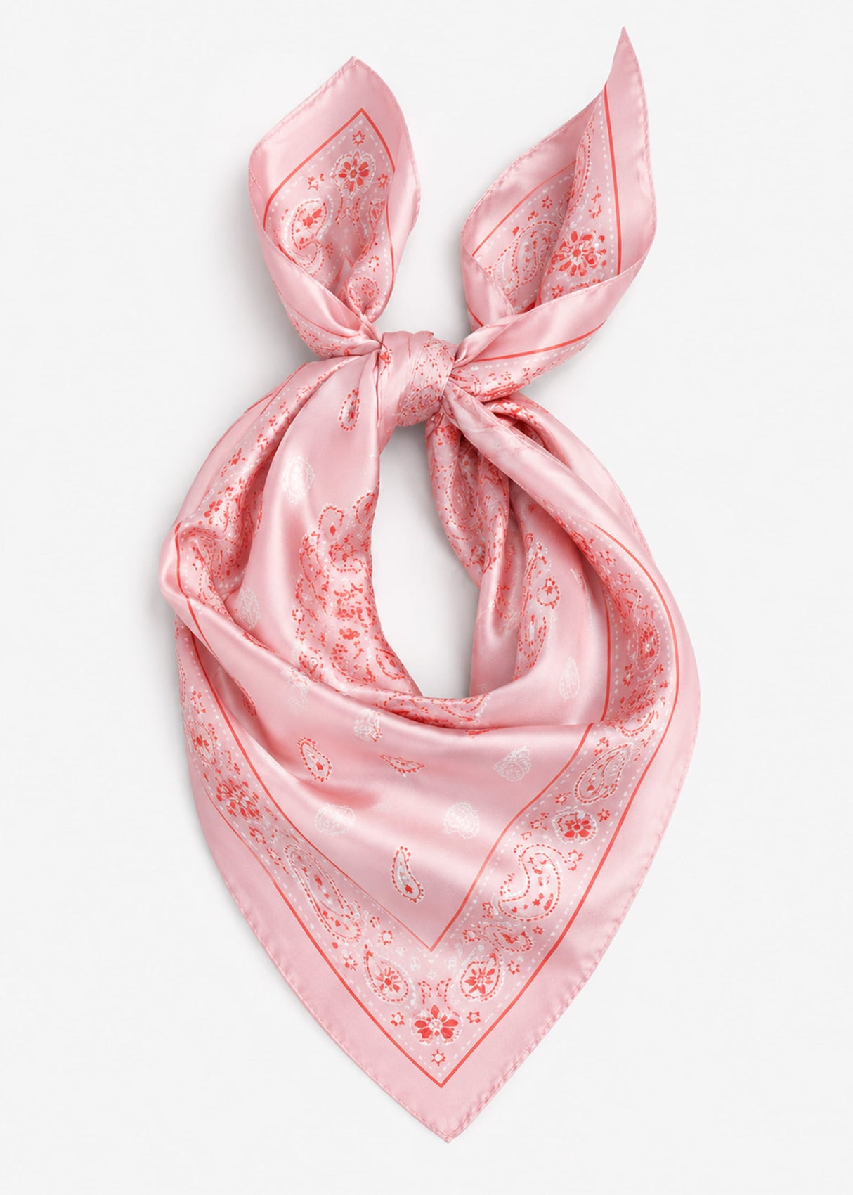 Halstuch mit Bandana-Print - rosa