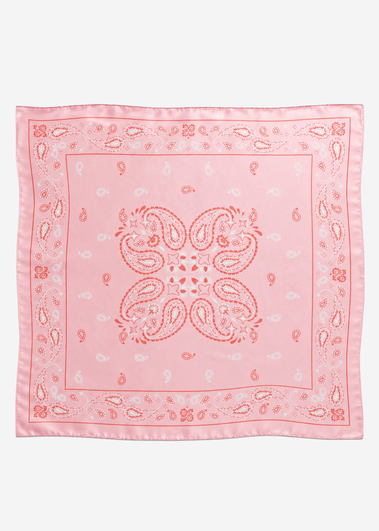 Halstuch mit Bandana-Print - rosa