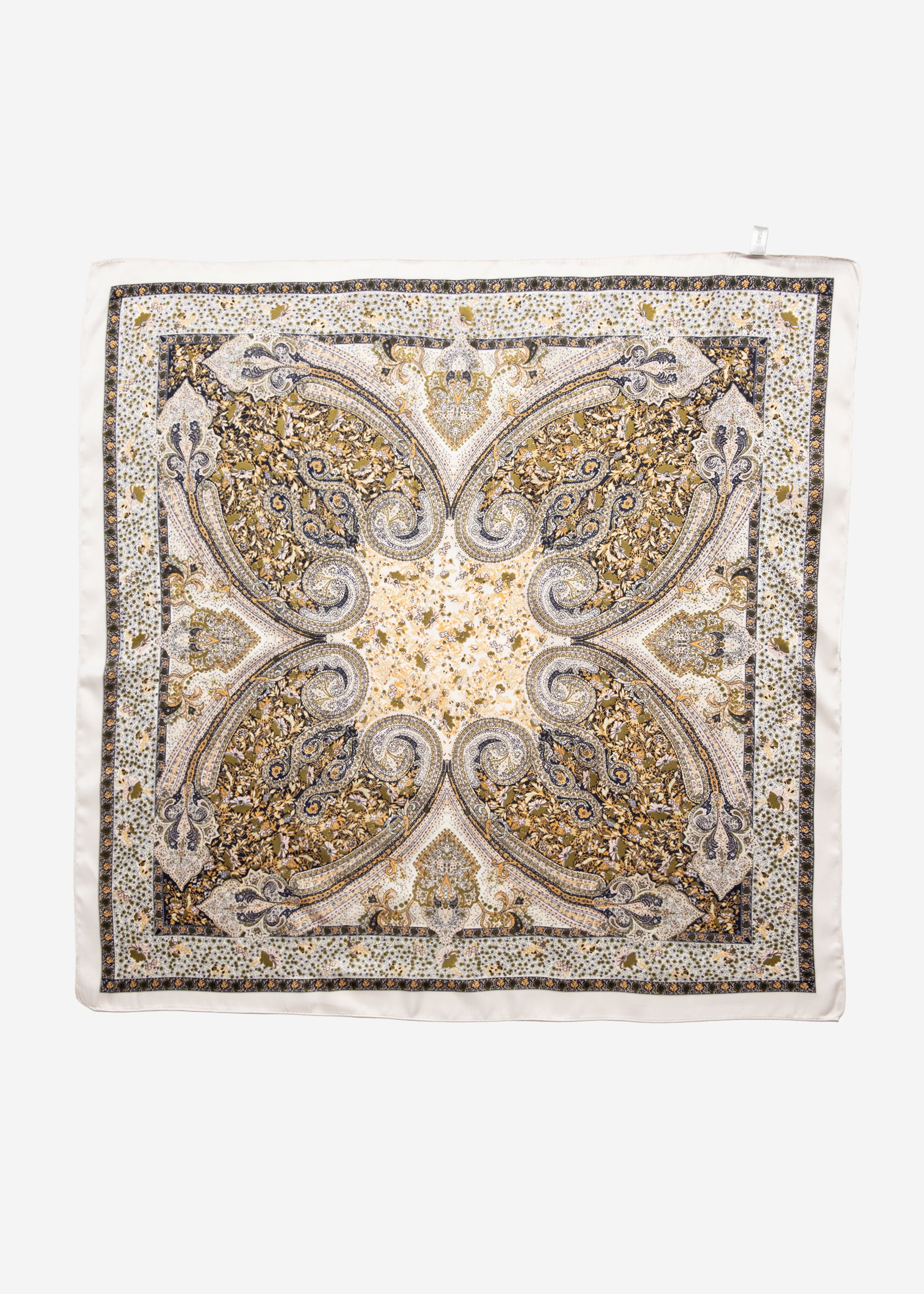 Halstuch mit Paisley Print - beige