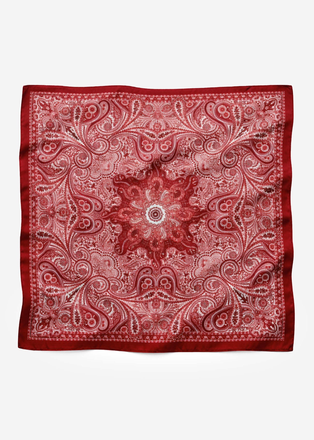 Paisley print scarf - burgundy