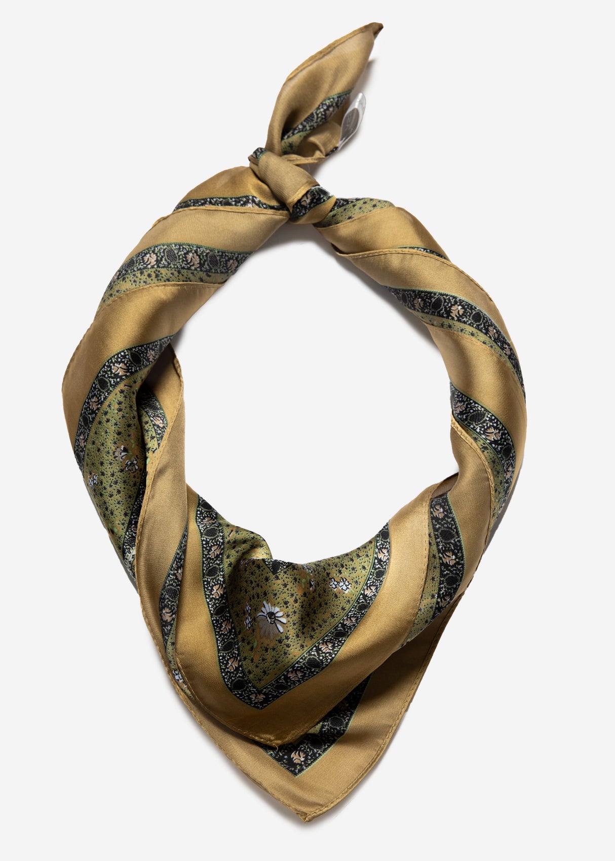 Paisley print scarf - green
