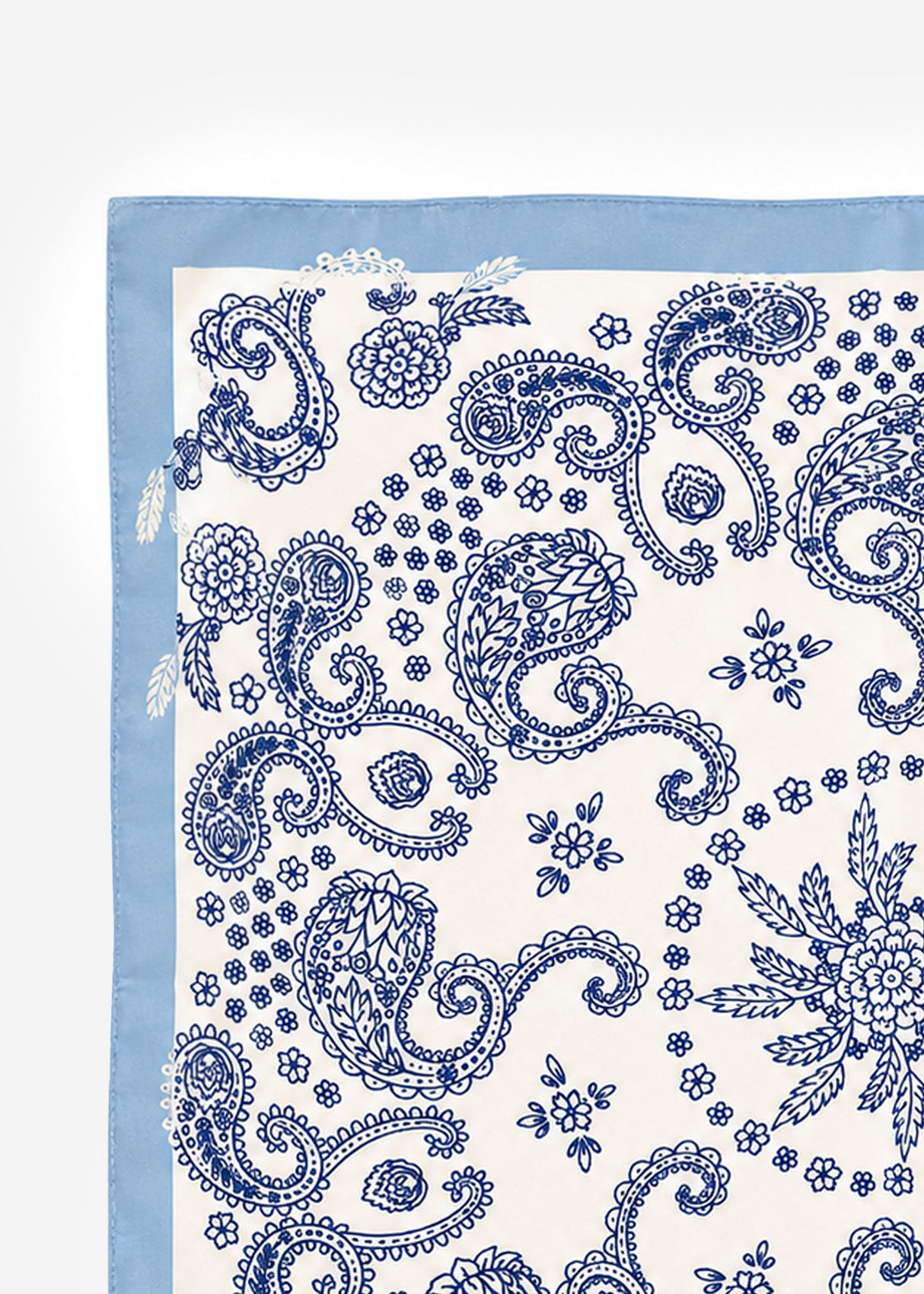 Halstuch mit Paisleymuster - blau