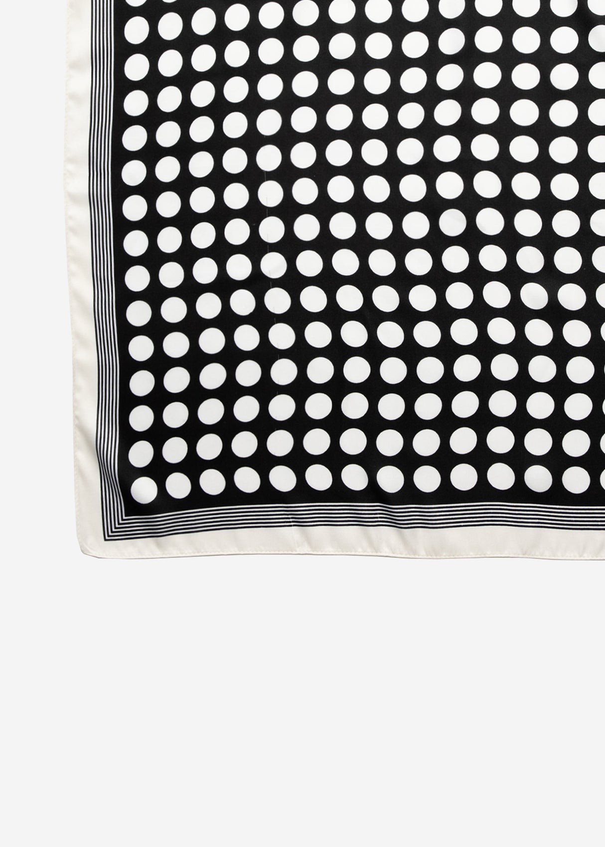 Polka Dot Scarf - Black