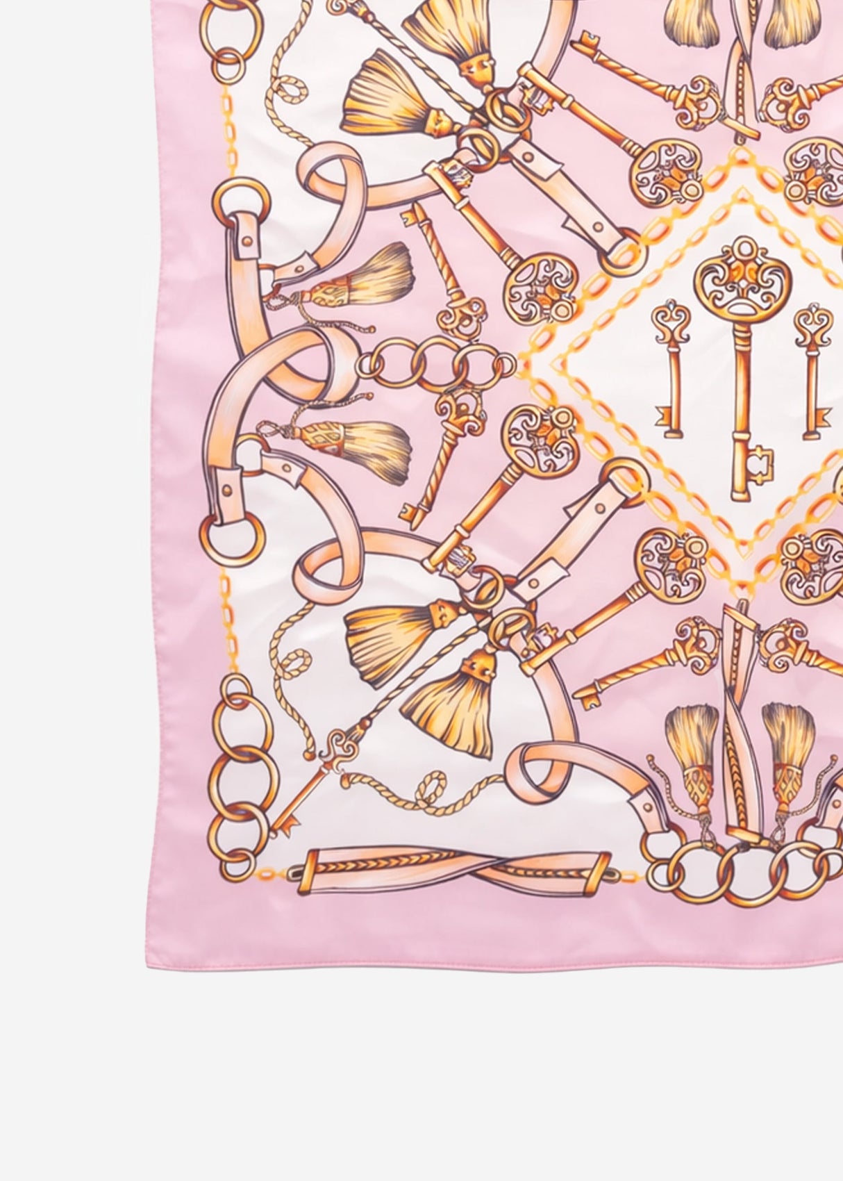 Halstuch mit Print - rosa