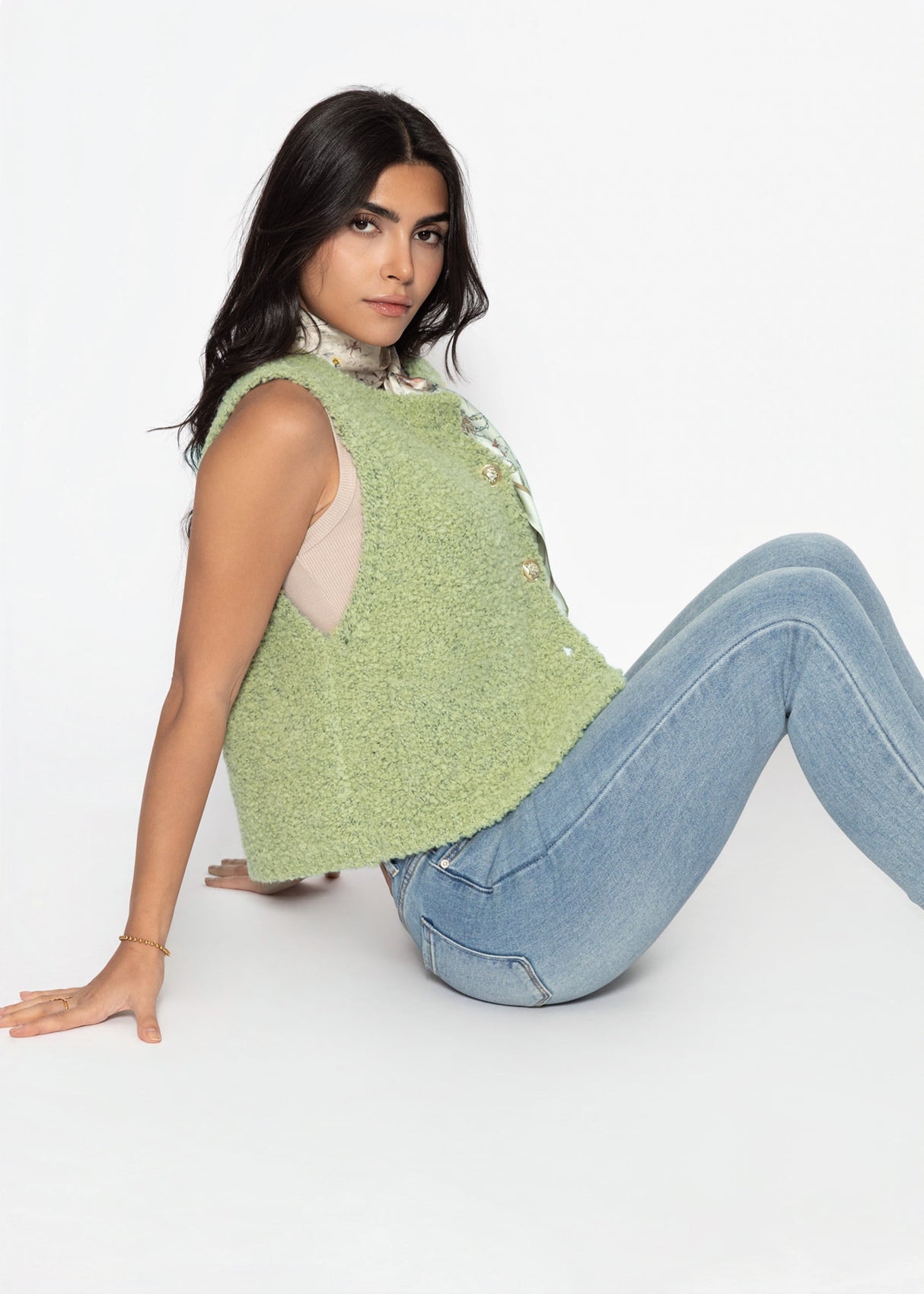 Highwaist skinny jeans - light blue