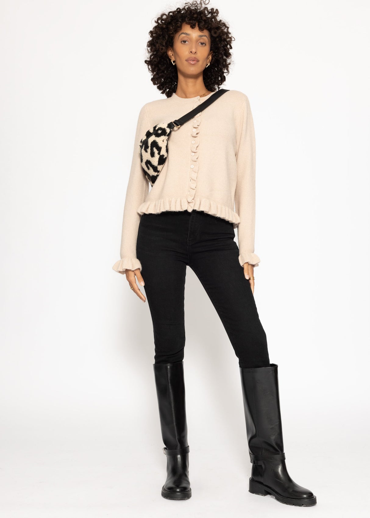 Highwaist Skinny Jeans - schwarz