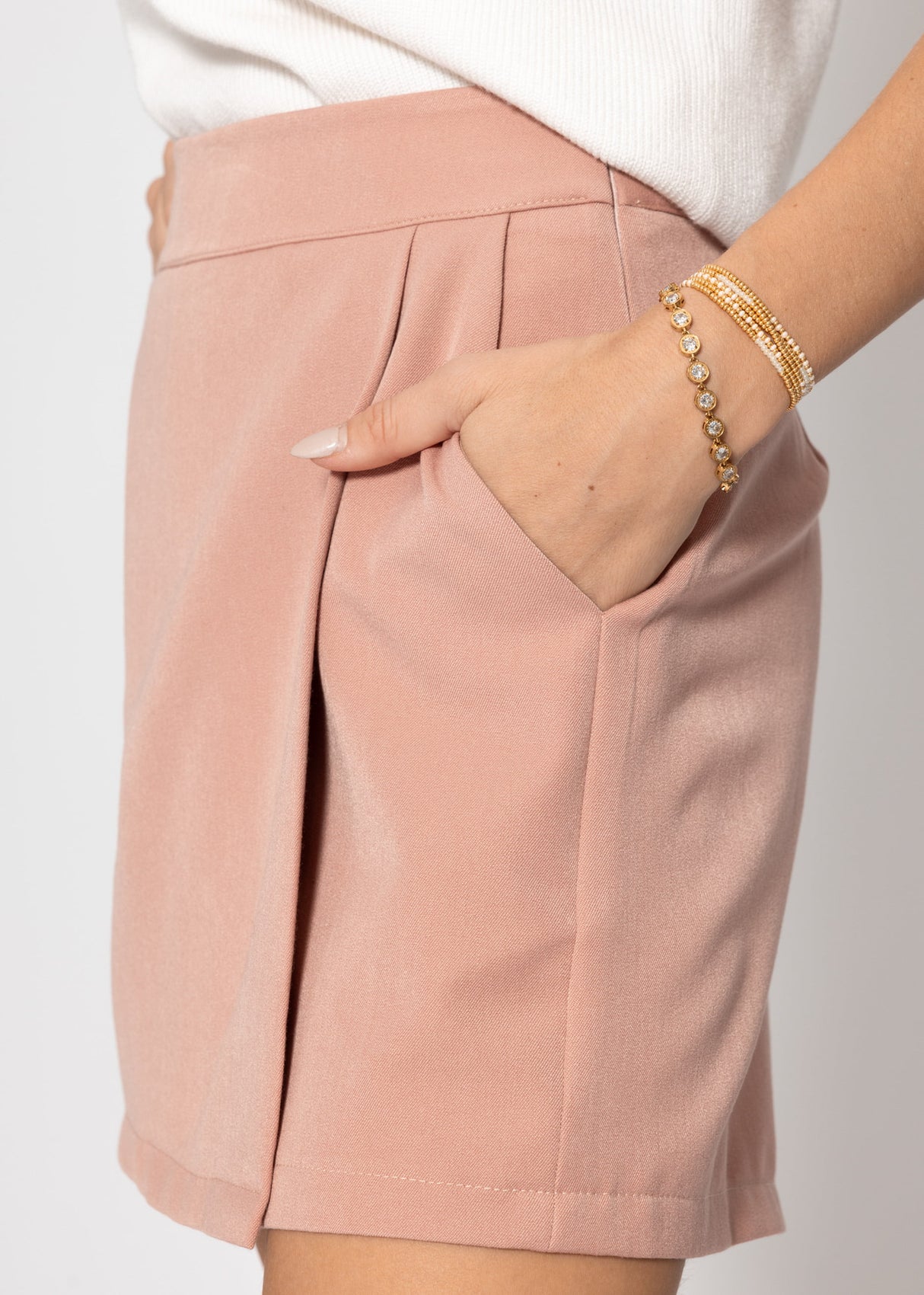 Trouser skirt - pink