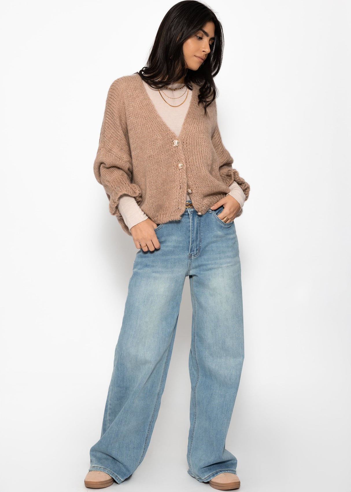 Wide-leg jeans - blue