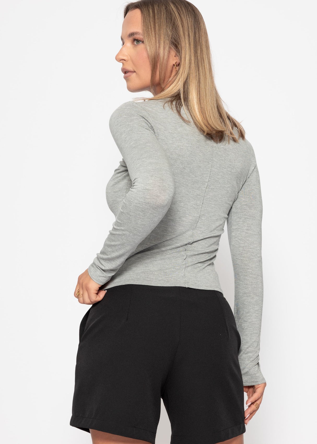Long-sleeved shirt - grey
