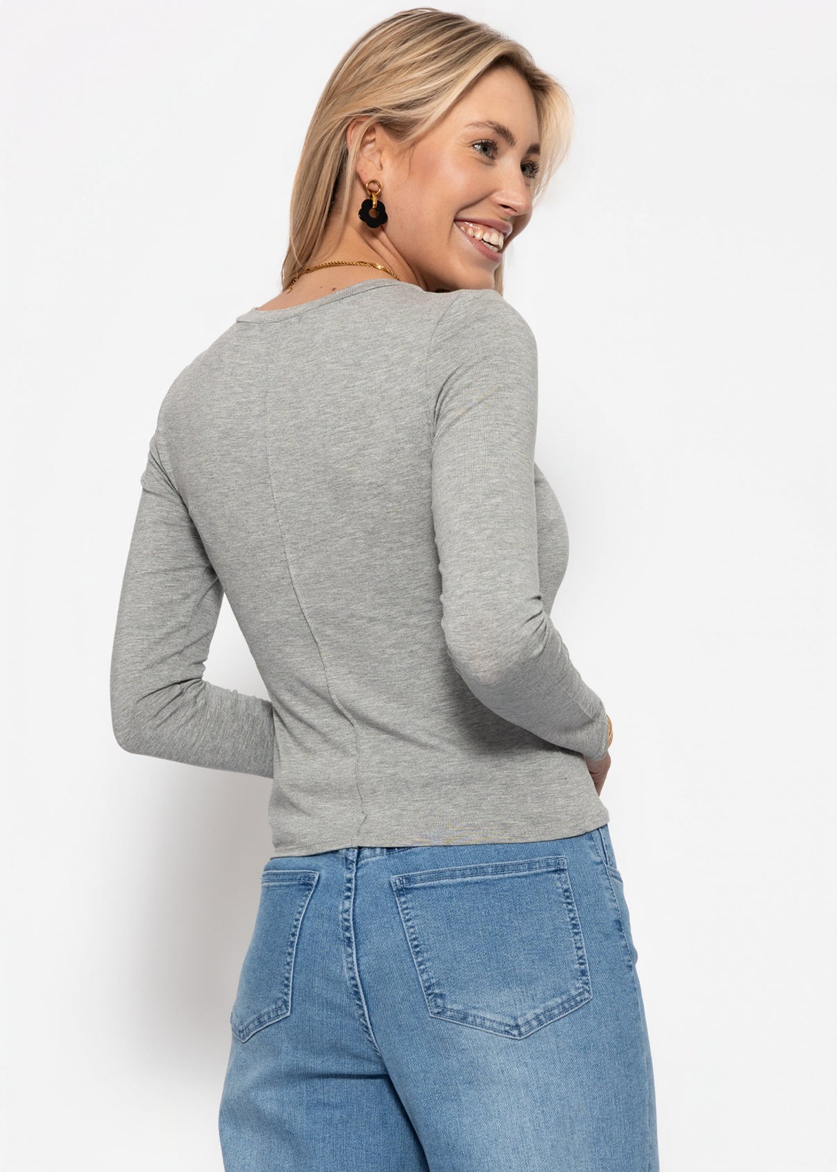 Long-sleeved shirt - grey