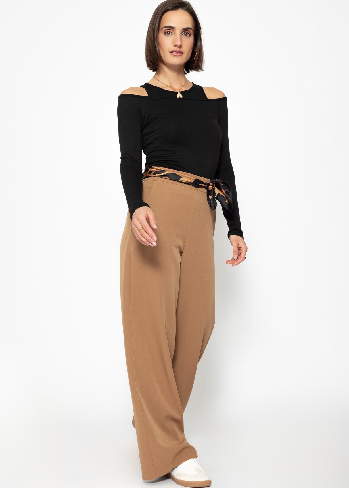 Langarmshirt mit Top - schwarz