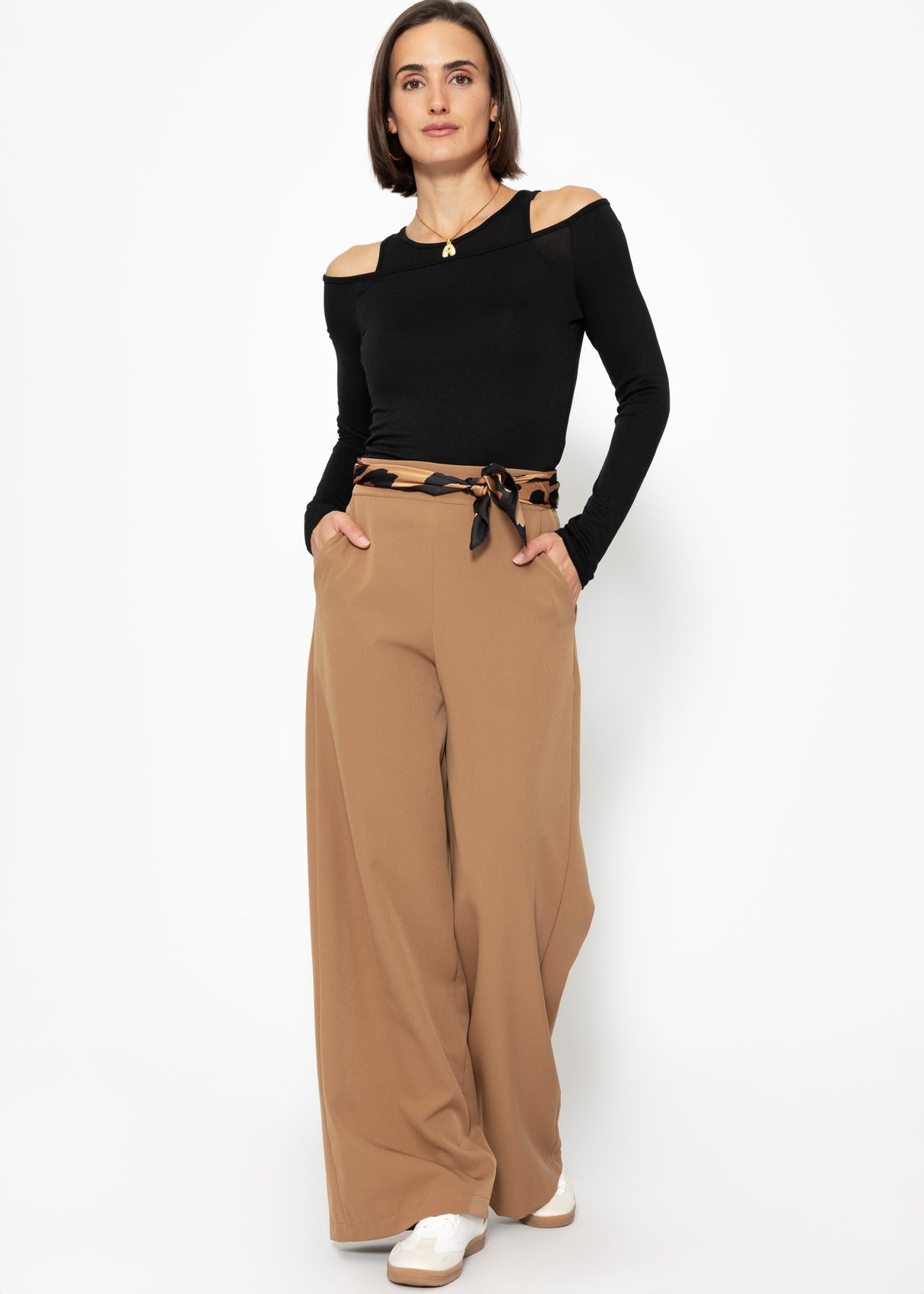 Langarmshirt mit Top - schwarz