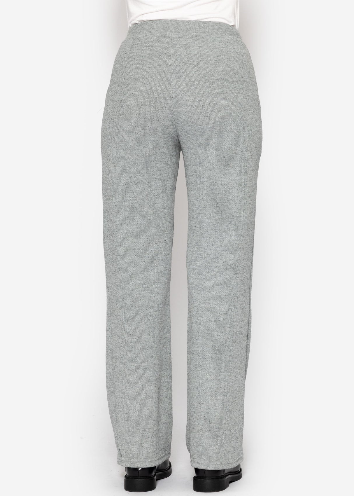 Loungewear trousers in rippoptics - gray