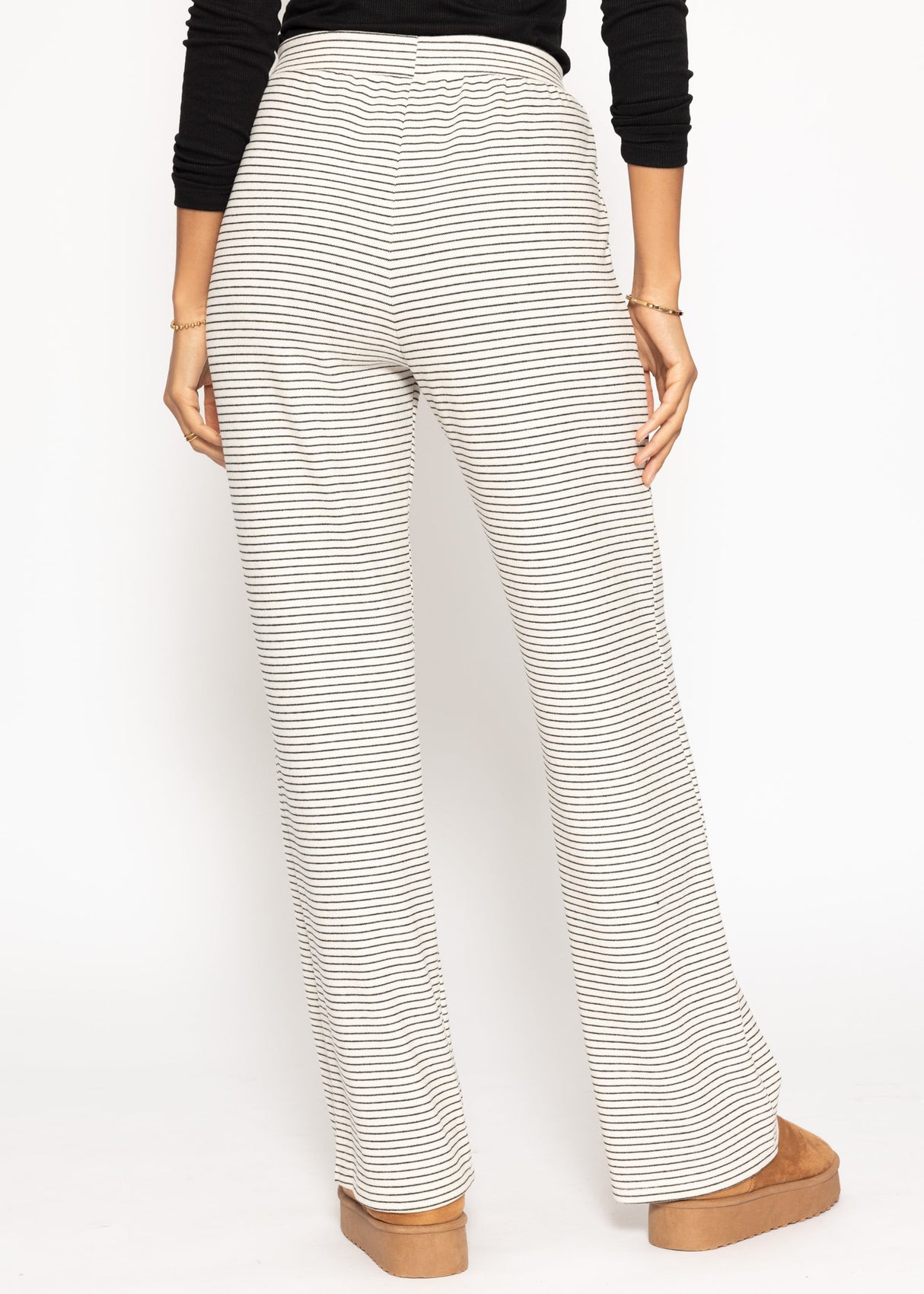Loungewear Hose mit Streifen - offwhite