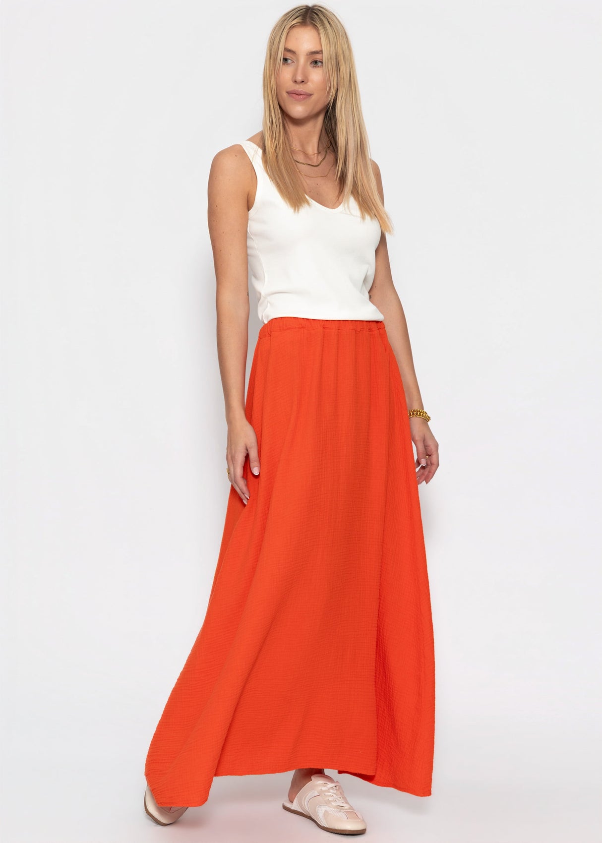 Maxi Musselin Rock - orange