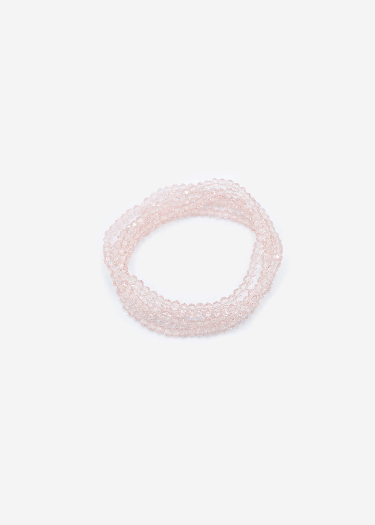 Multi-row pearl bracelet - pink