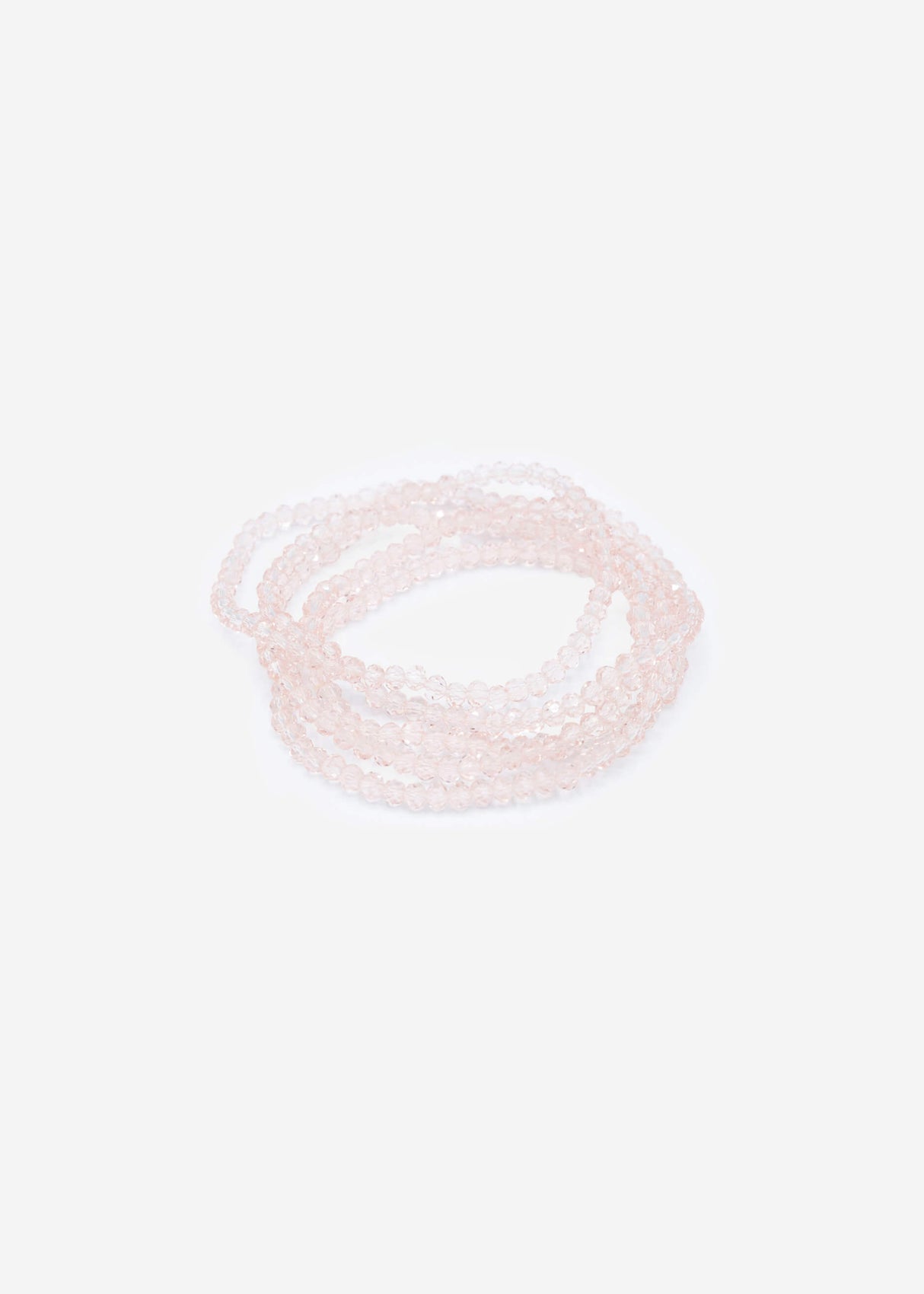 Multi-row pearl bracelet - pink