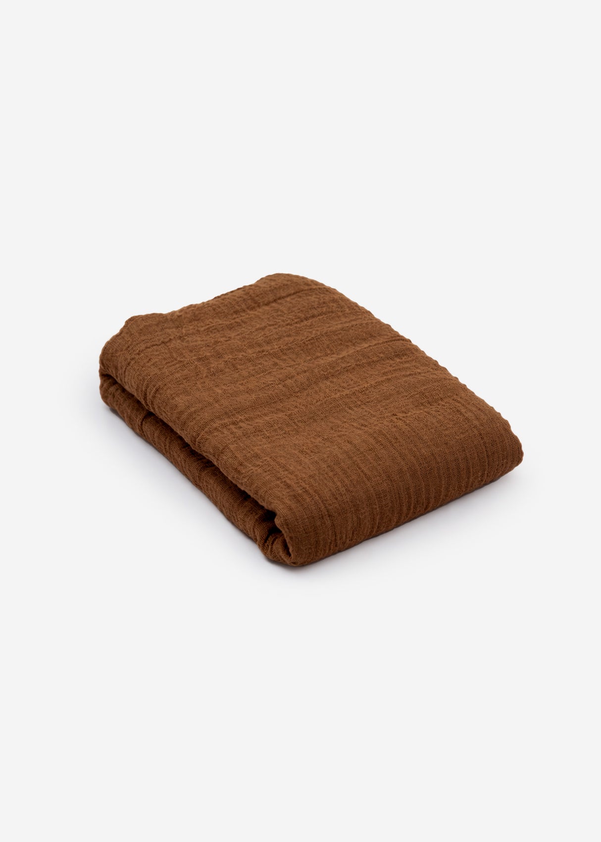 Musselin Schal - dunkelbraun