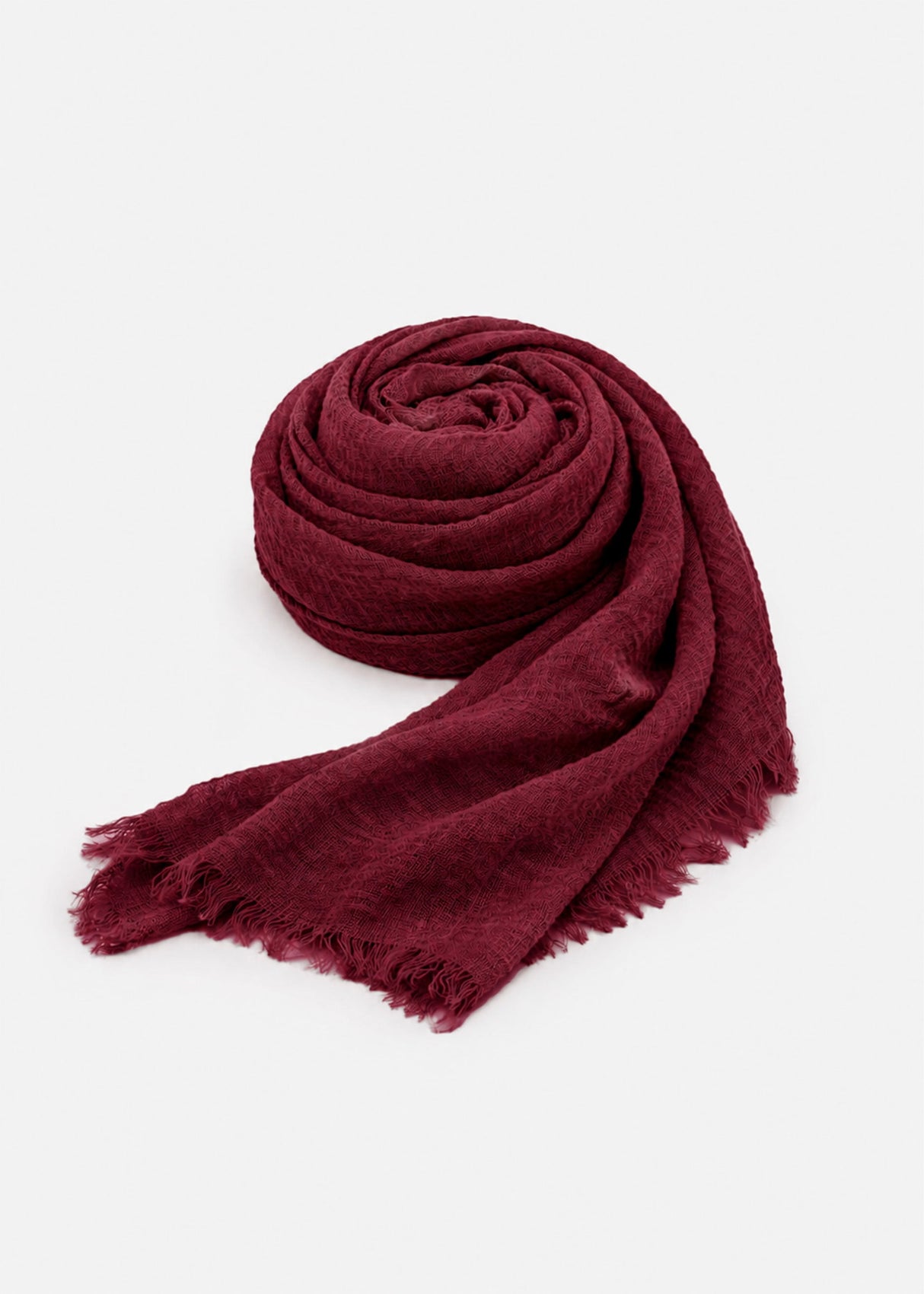 Musselin Schal - burgundy