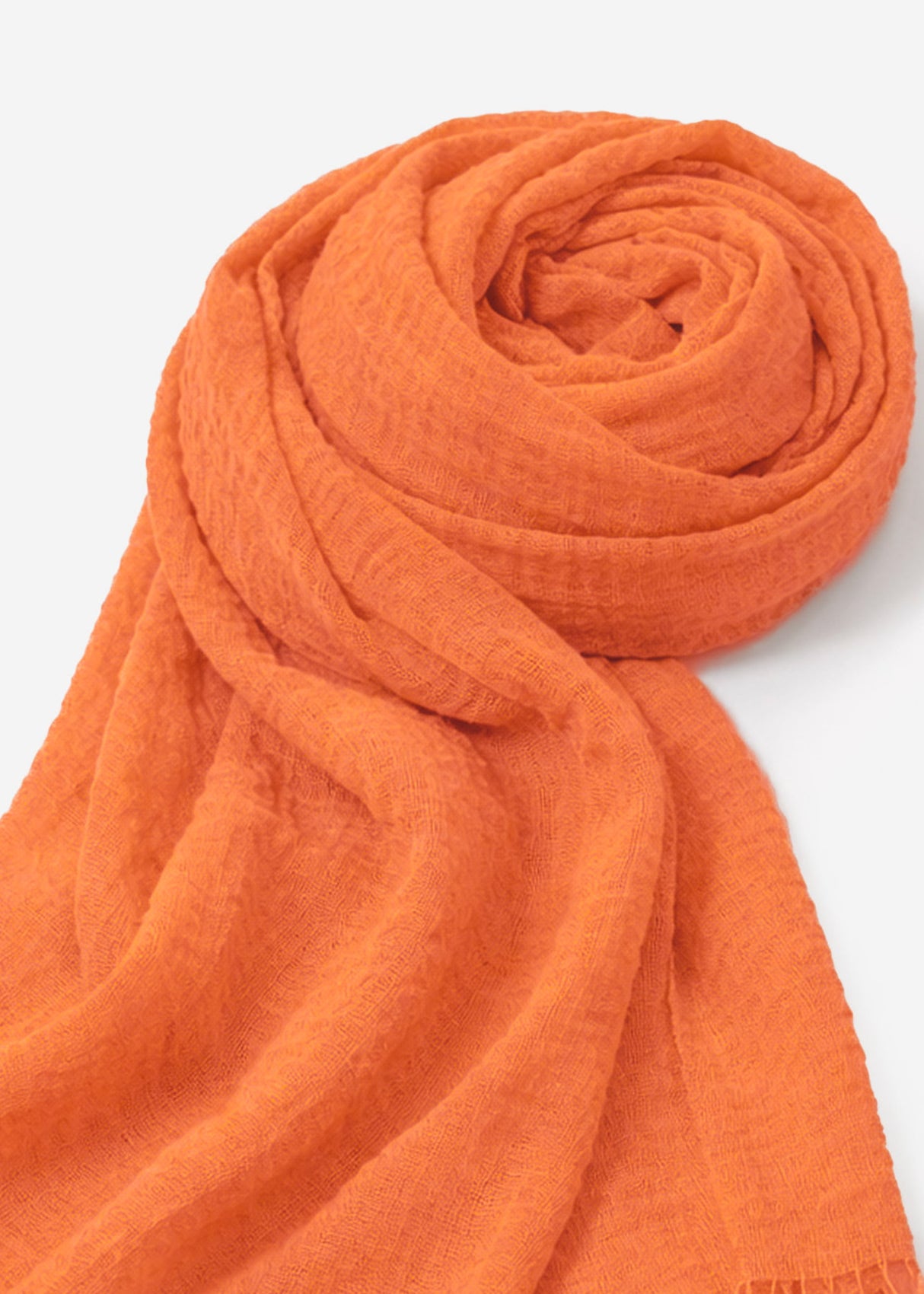 Muslin scarf, salmon