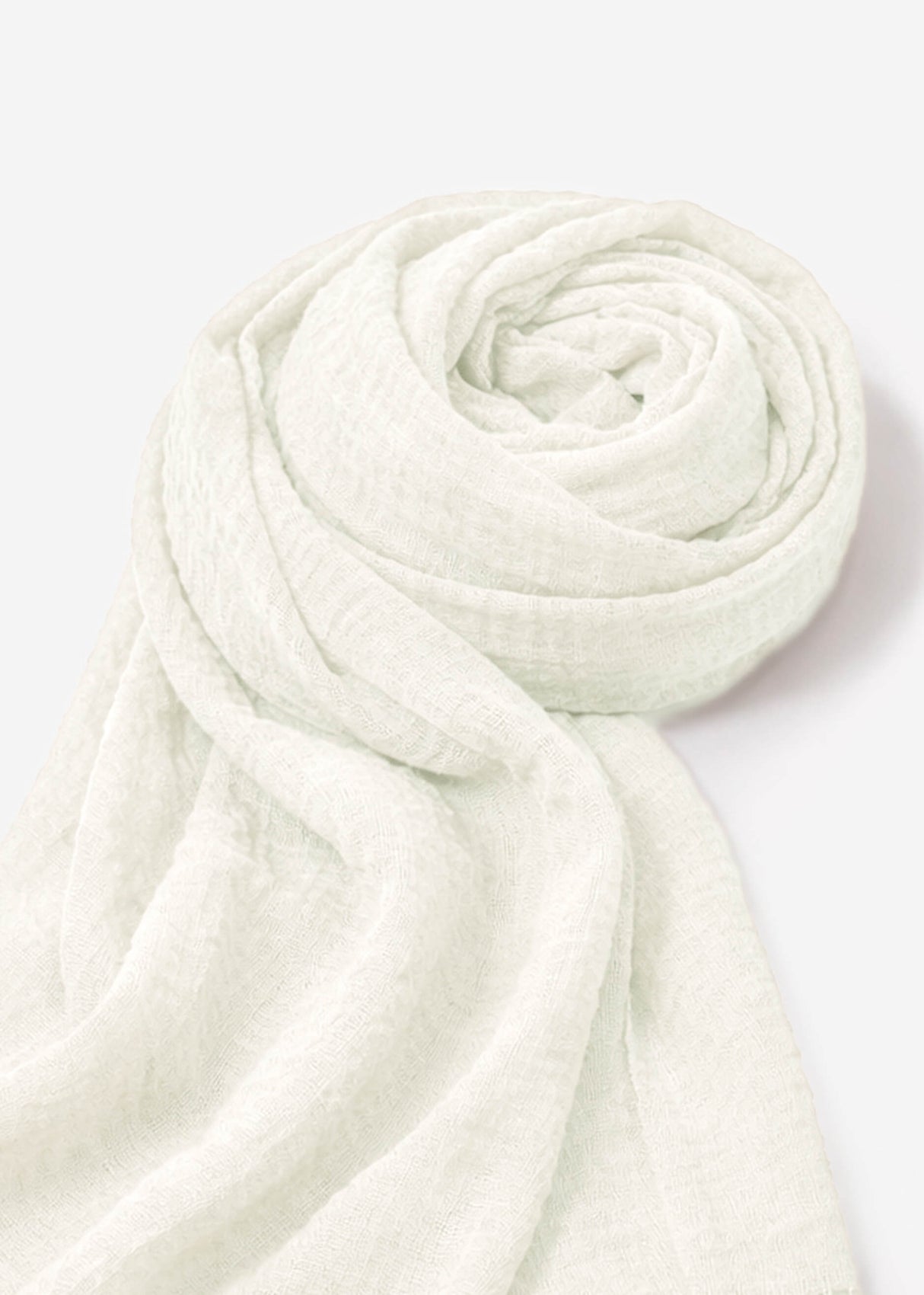 Muslin scarf, off-white