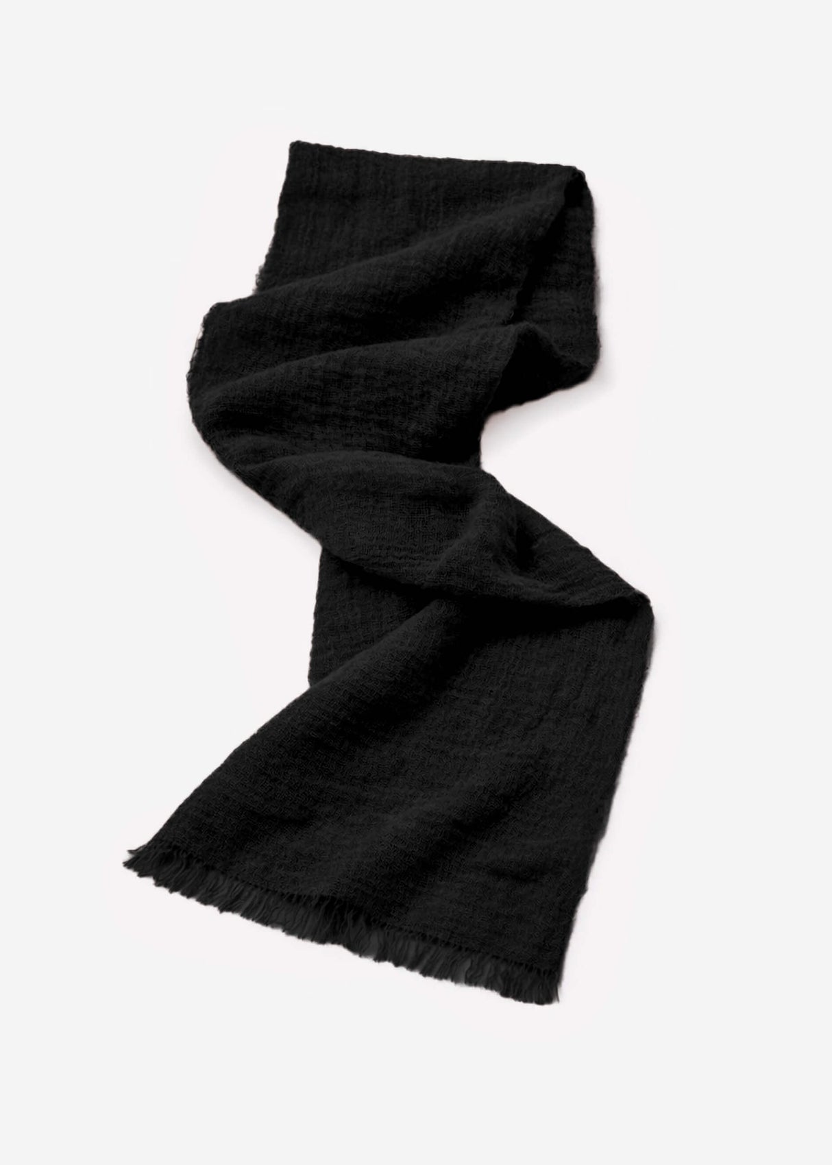 Muslin scarf, black