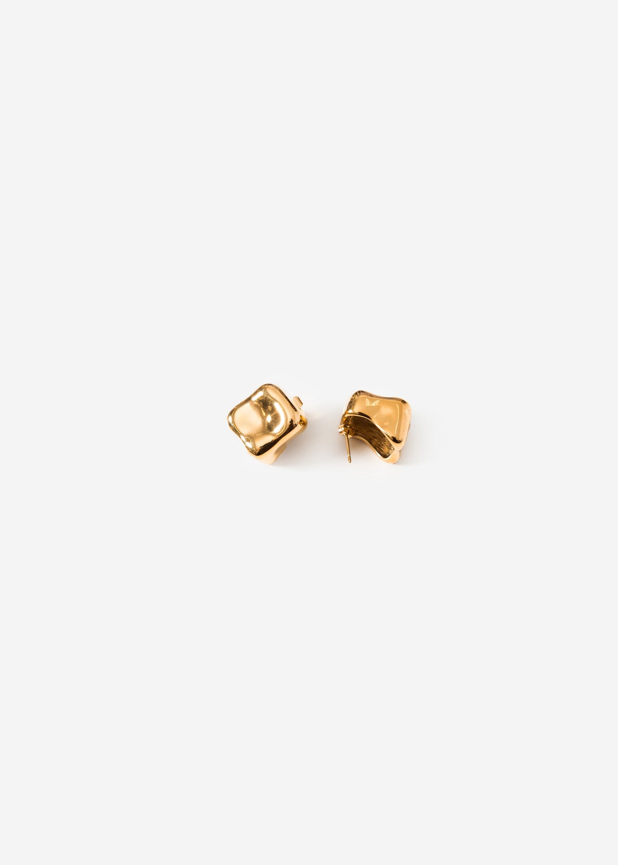 Ohrstecker im Cube-Design - gold