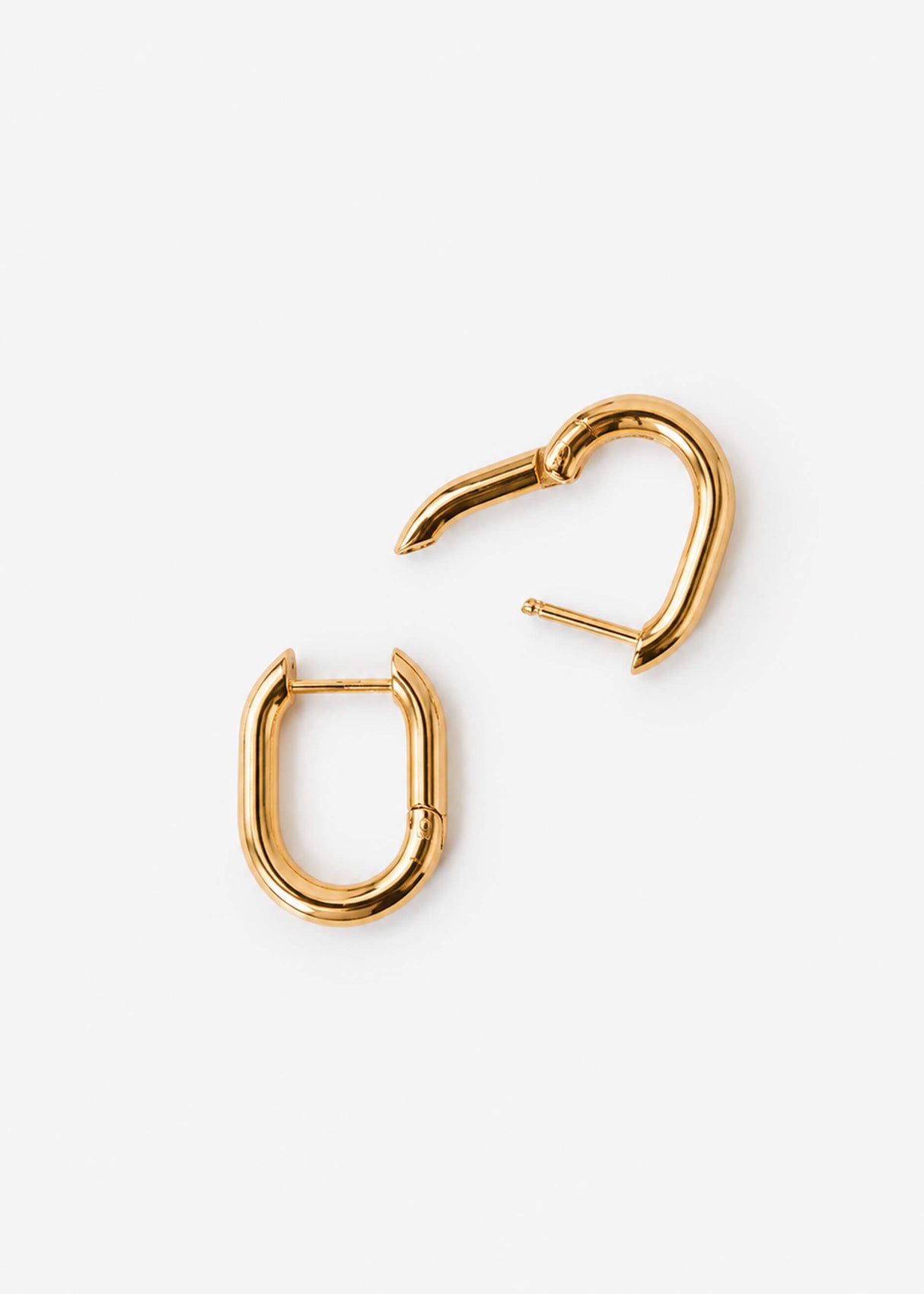 Kleine Ovale Ohrstecker - gold