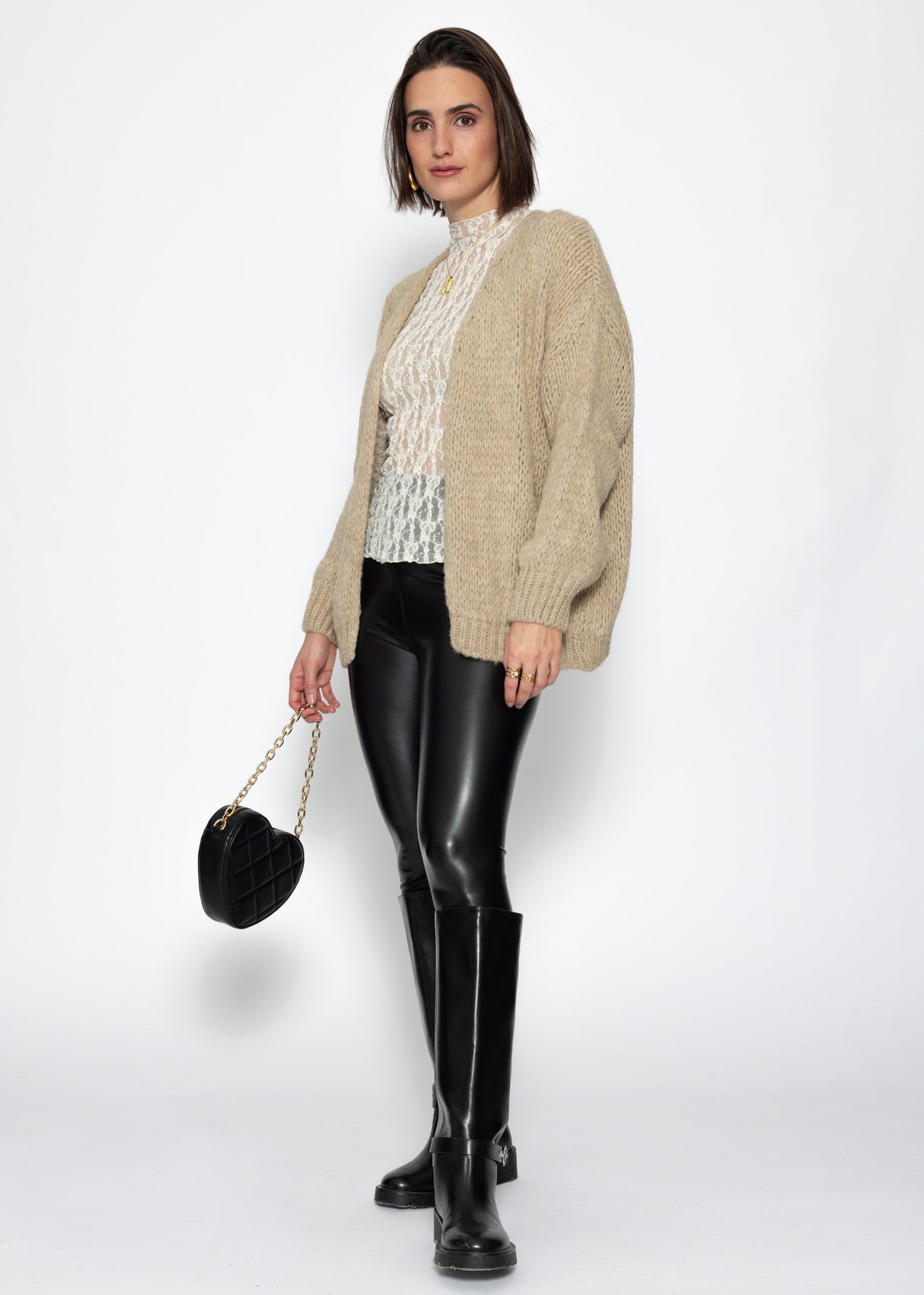 Oversize Cardigan - beige