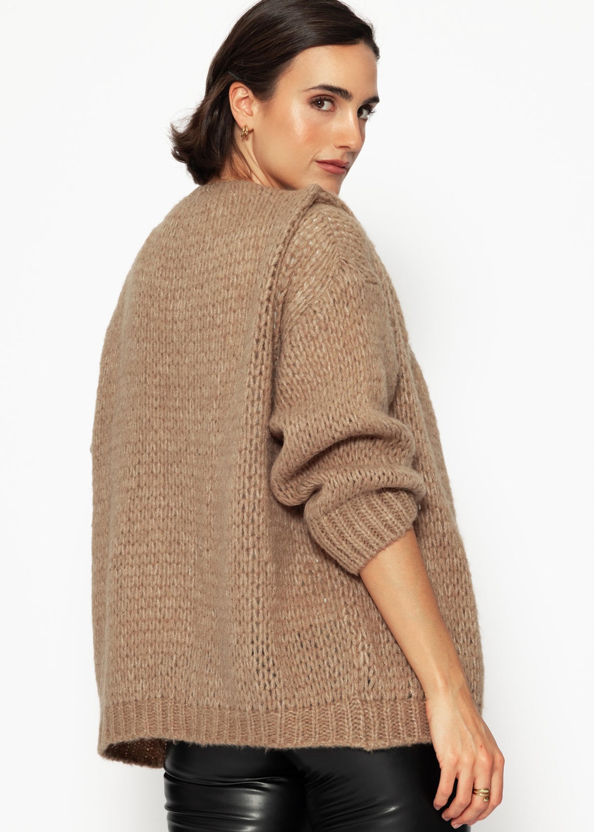 Oversized cardigan - brown