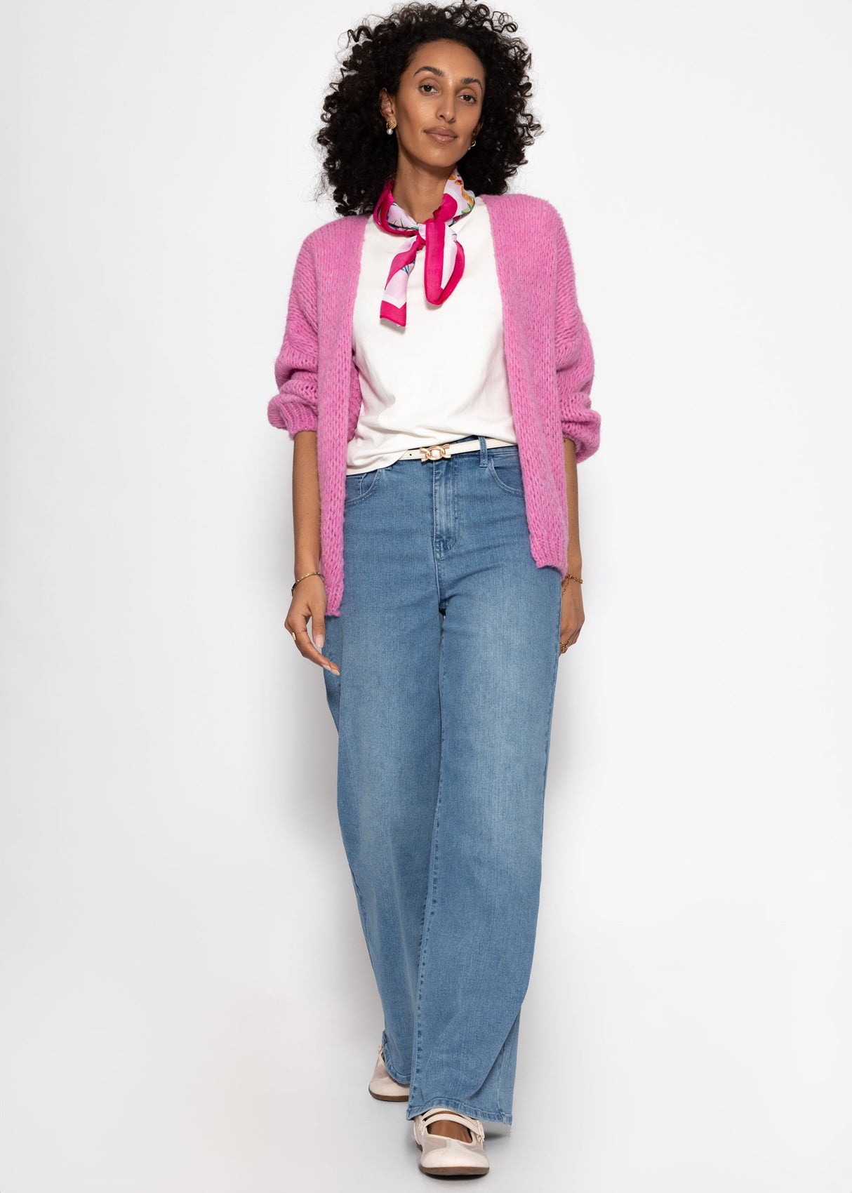 Oversized cardigan, pink