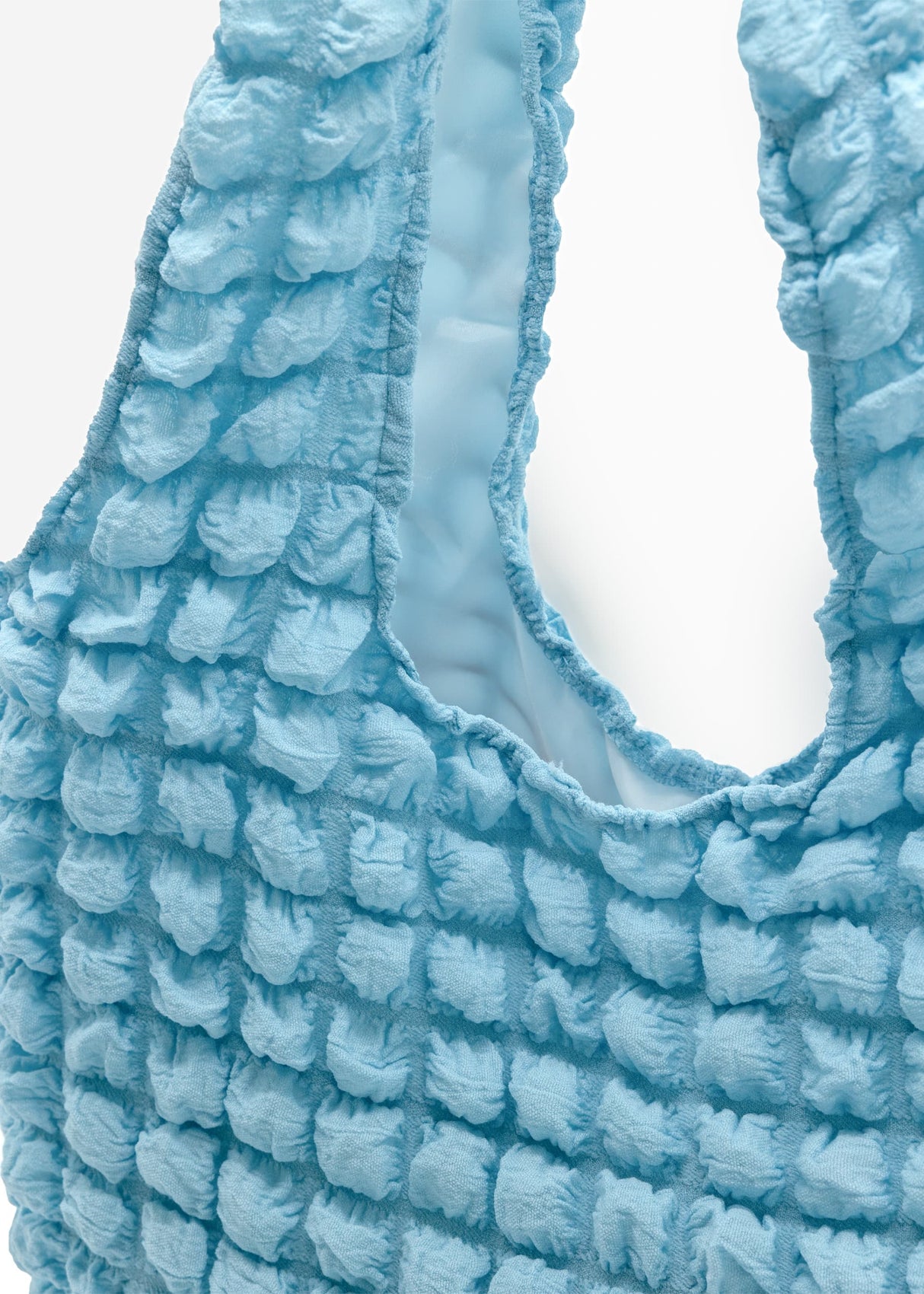 Puffer Shopper - light blue