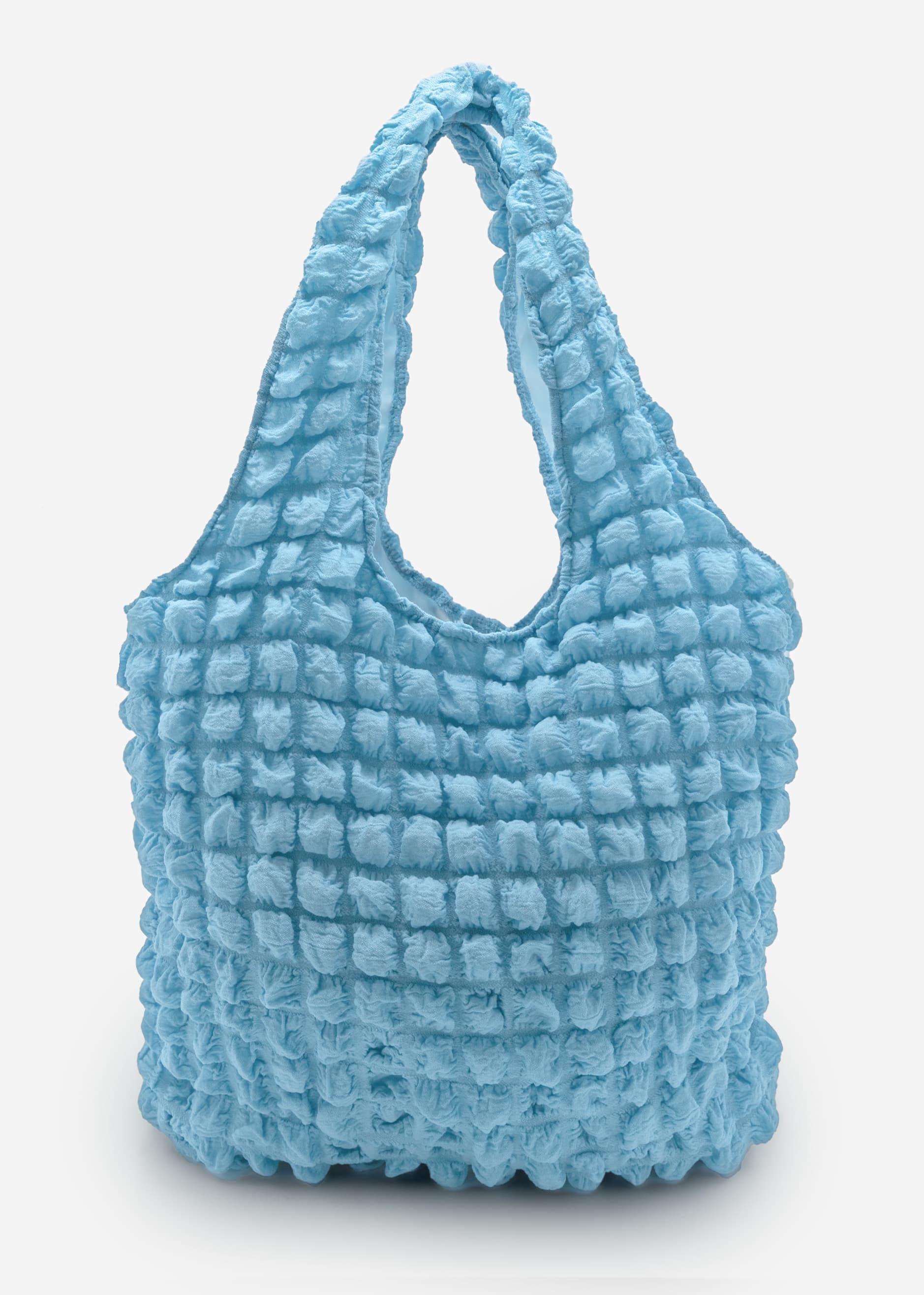 Puffer Shopper - light blue