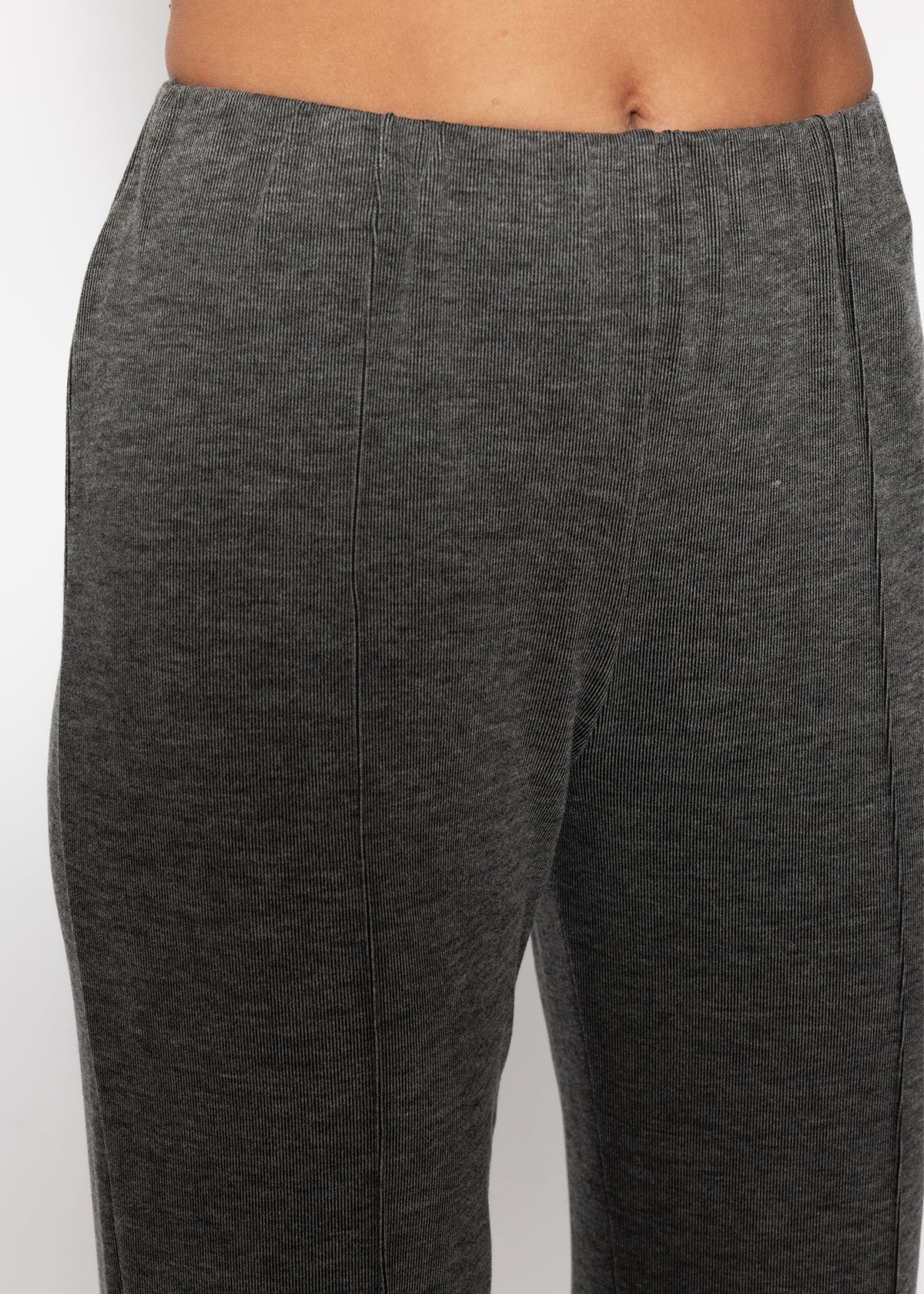 Ripphose mit Biesennaht - grau