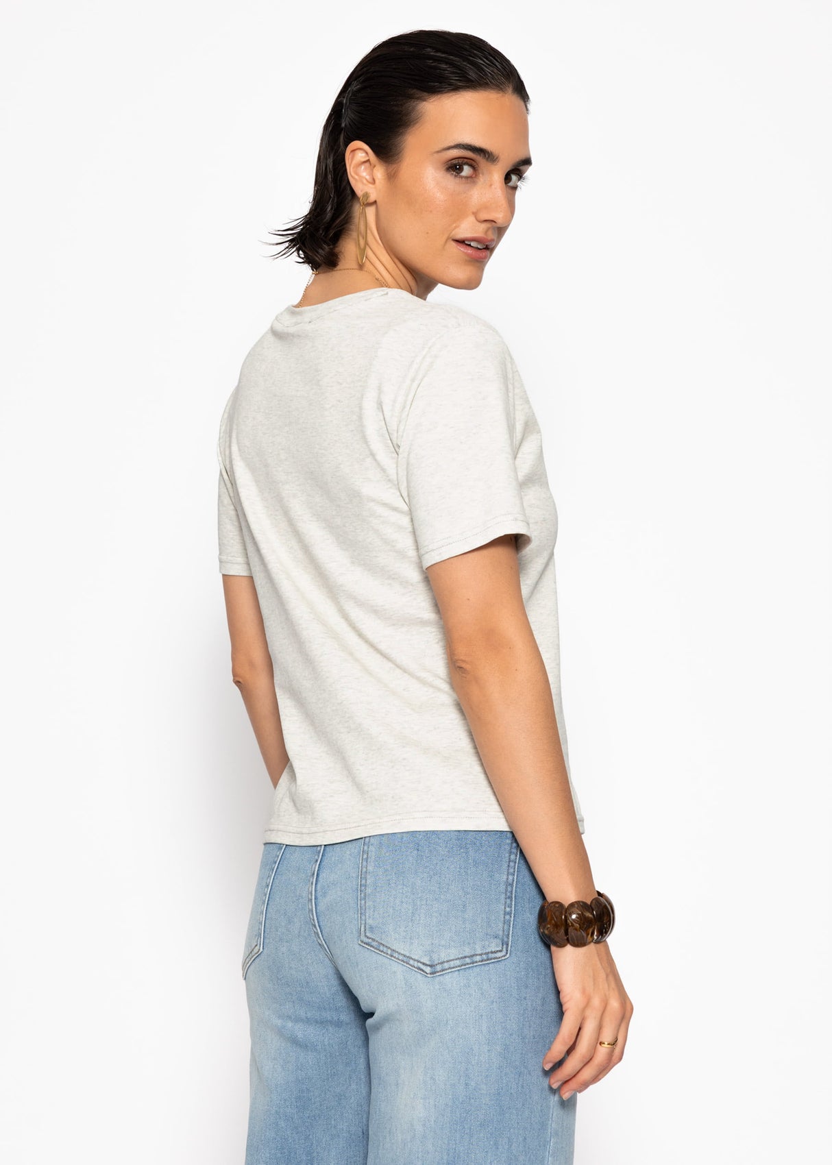 Crew neck T-shirt - grey