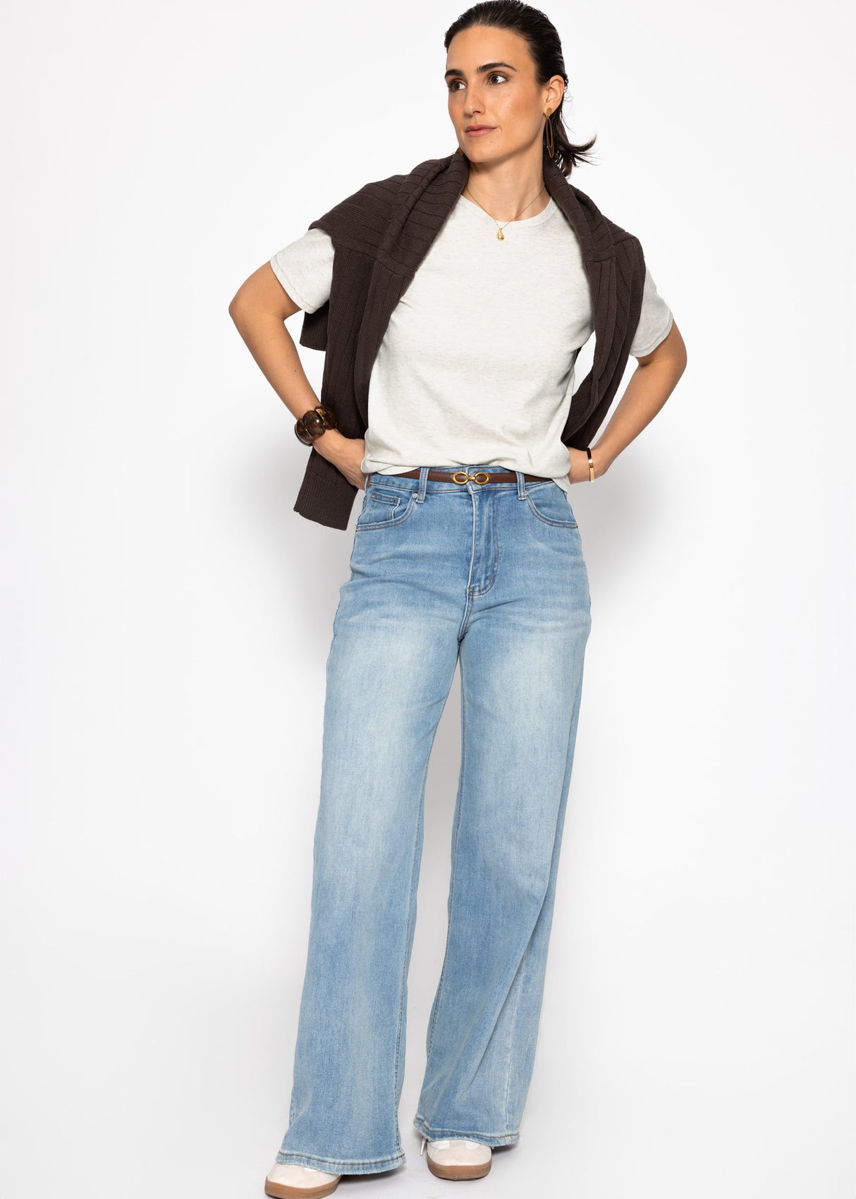 Crew neck T-shirt - grey