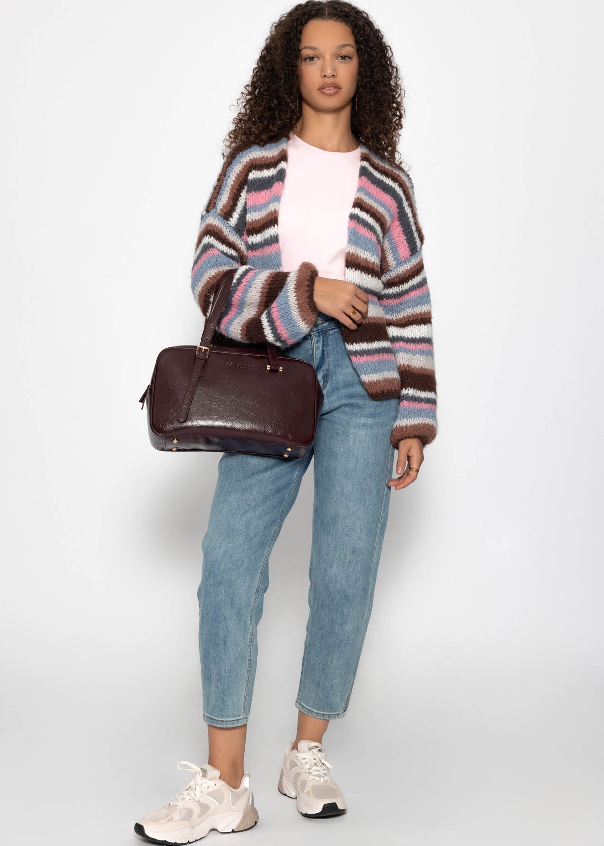 Rundhals T-Shirt - rosa