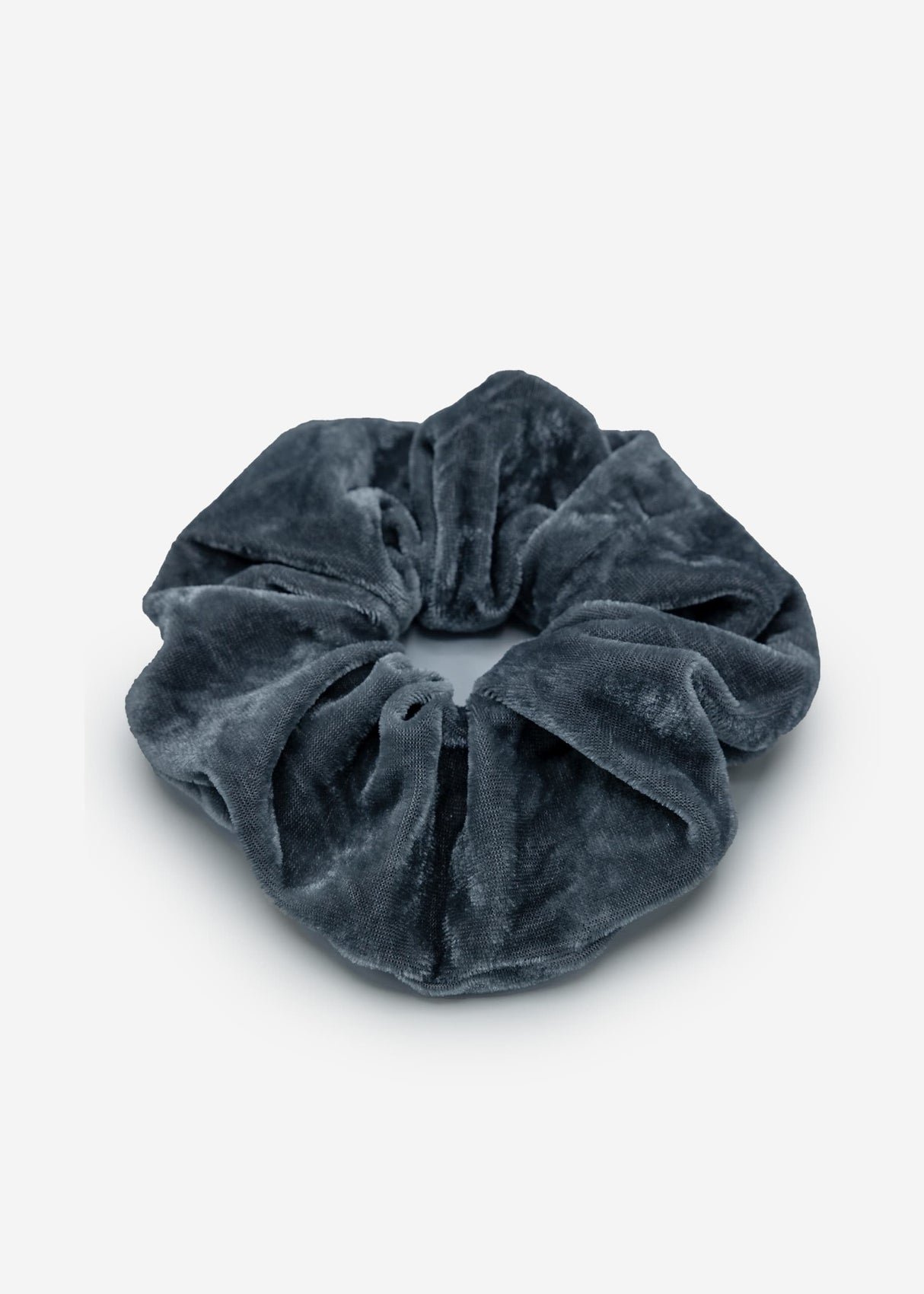 Velvet scrunchie - dark grey