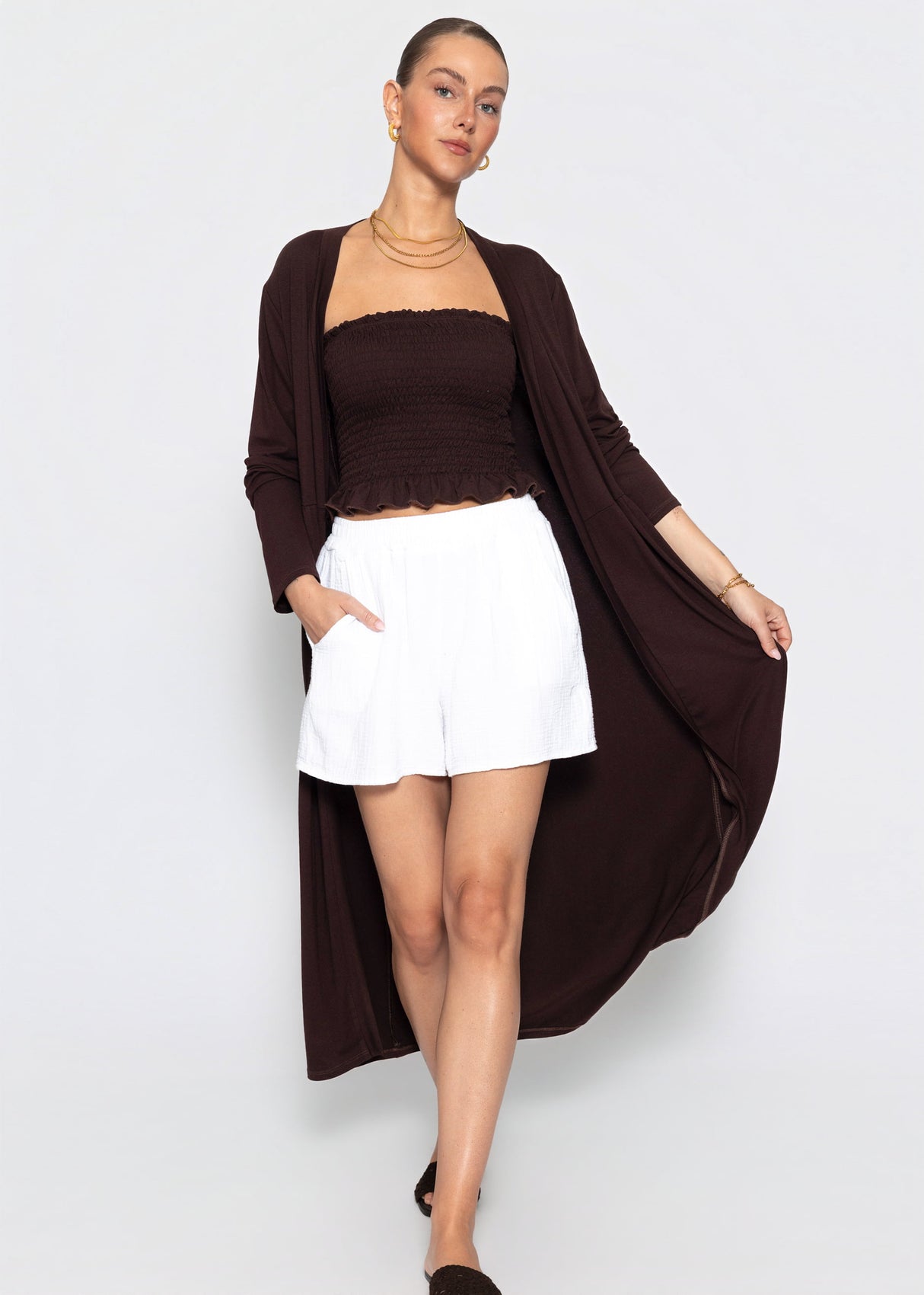 Smok Bandeau-Top - schokobraun