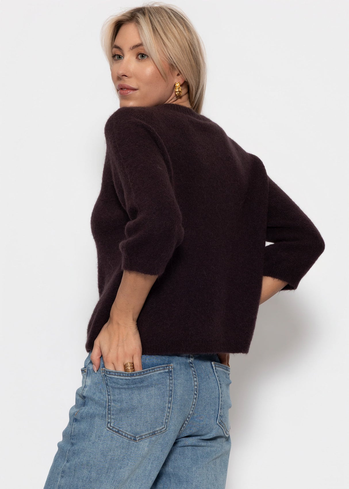 Knit top - dark brown