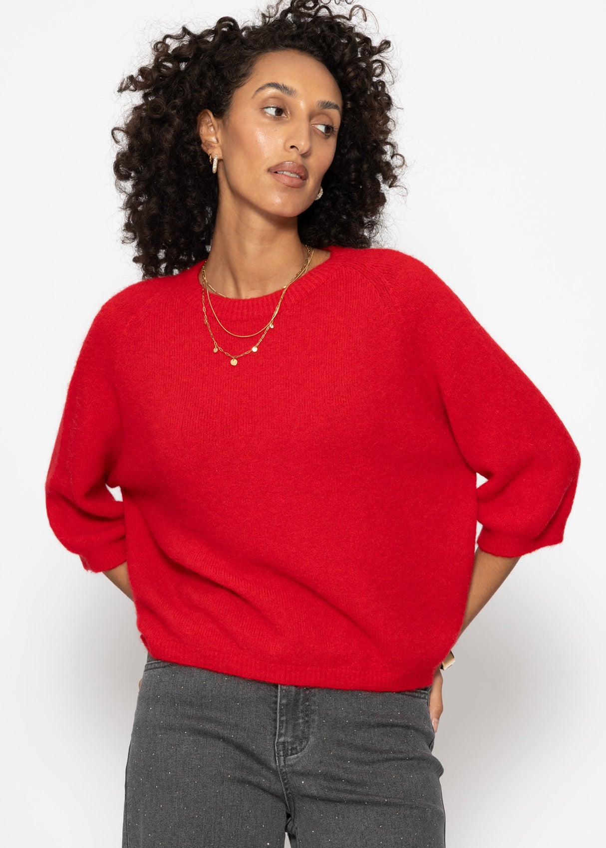 Knit top - red