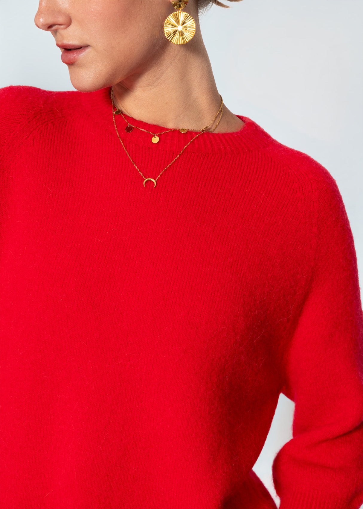 Knit top - red
