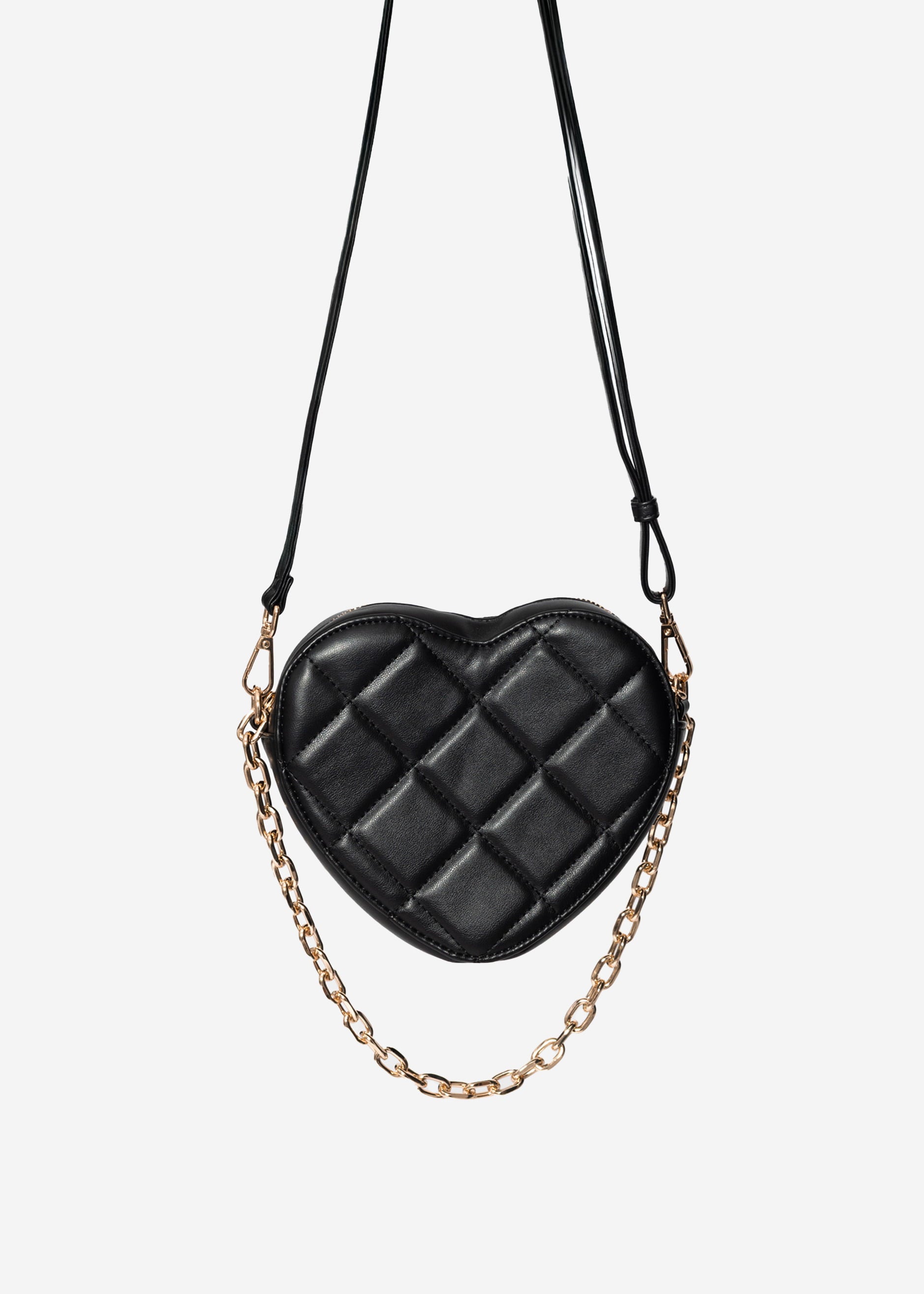 Tasche in Herzform - schwarz