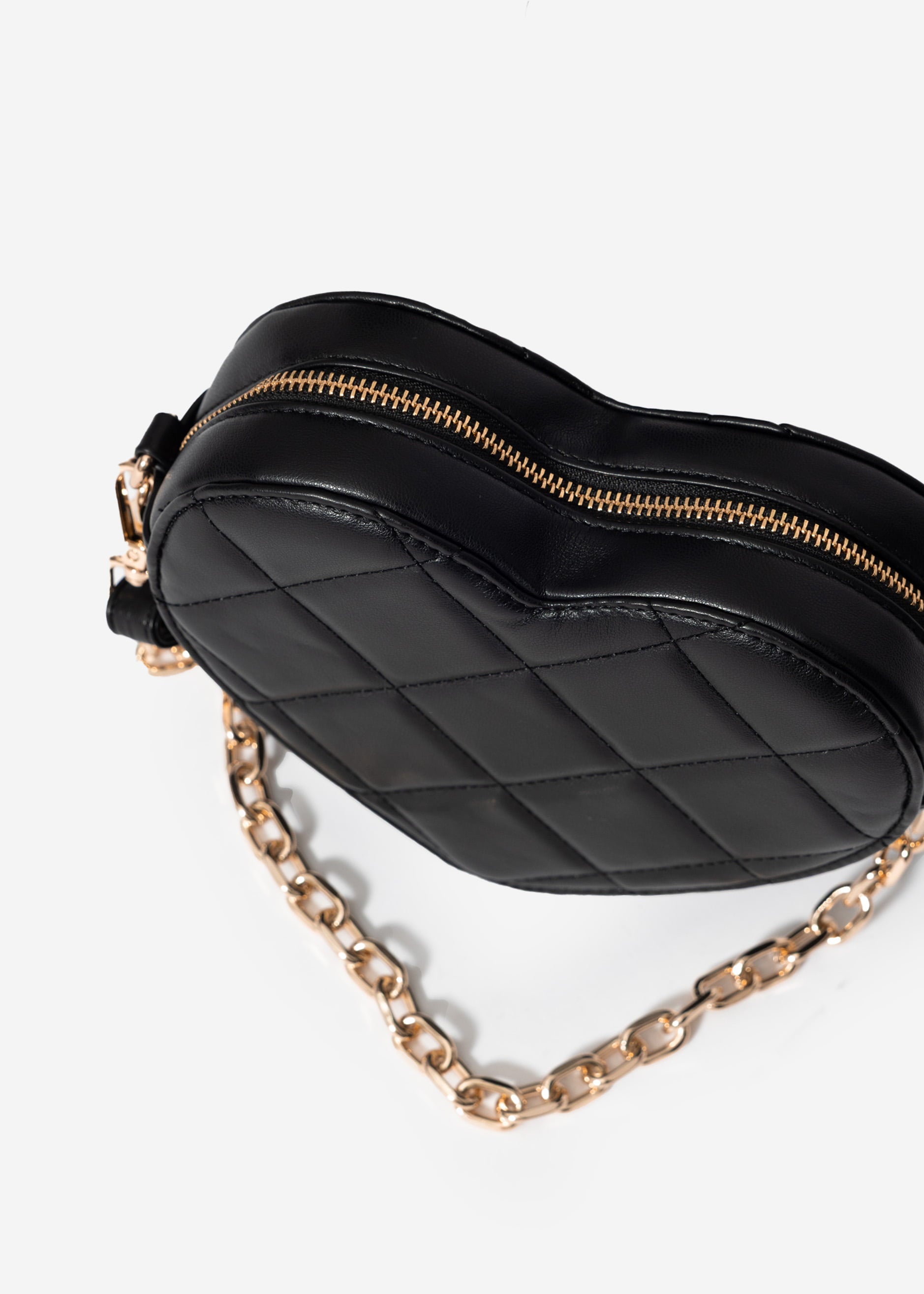 Tasche in Herzform - schwarz