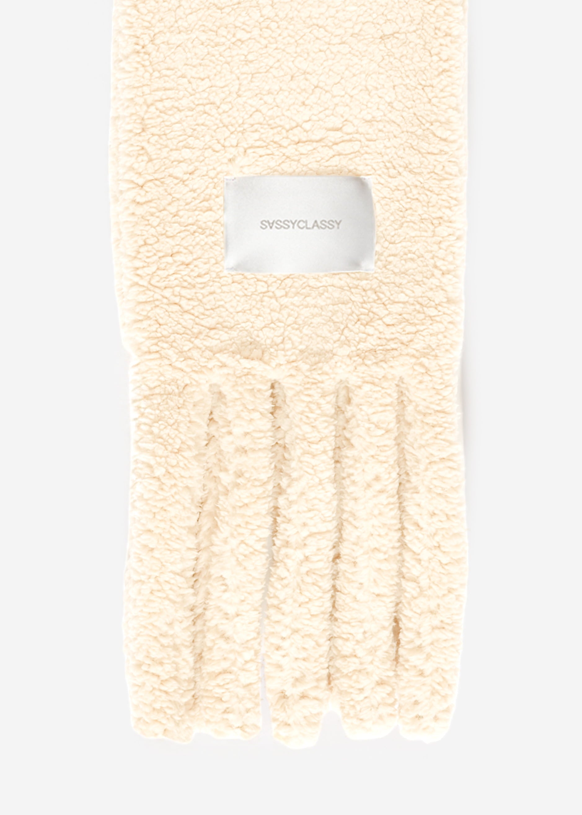 Teddy scarf - off-white