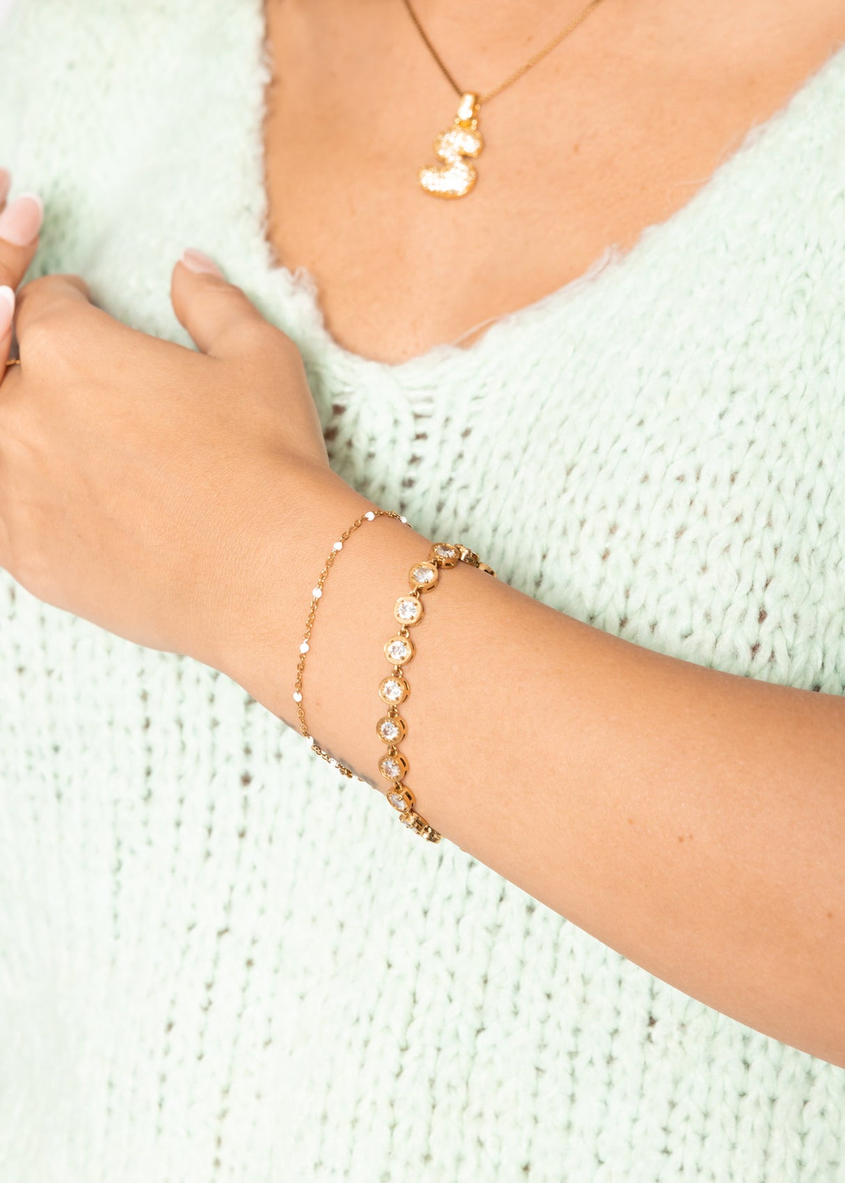 Tennis bracelet - gold