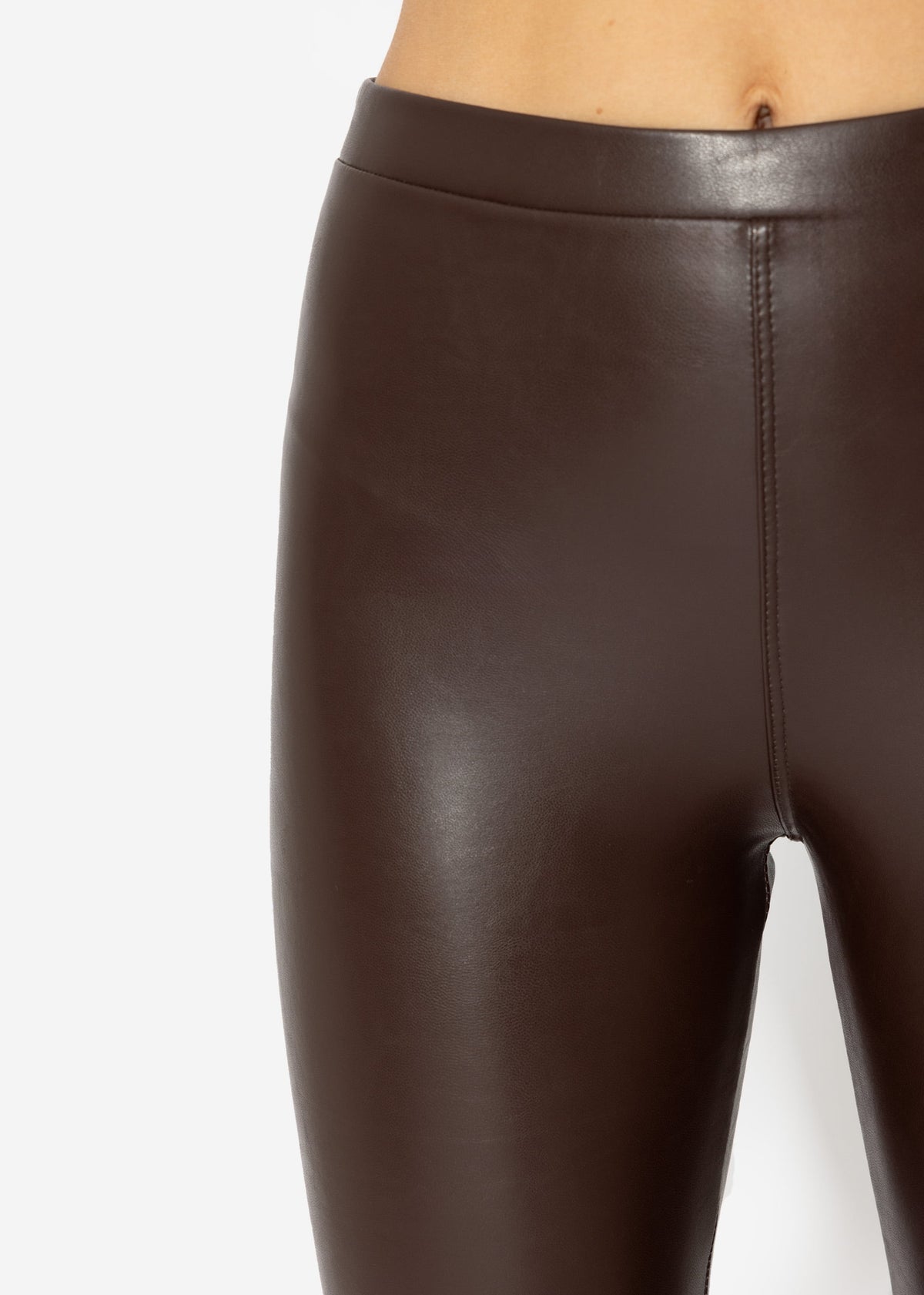 Thermo Leggings - dunkelbraun